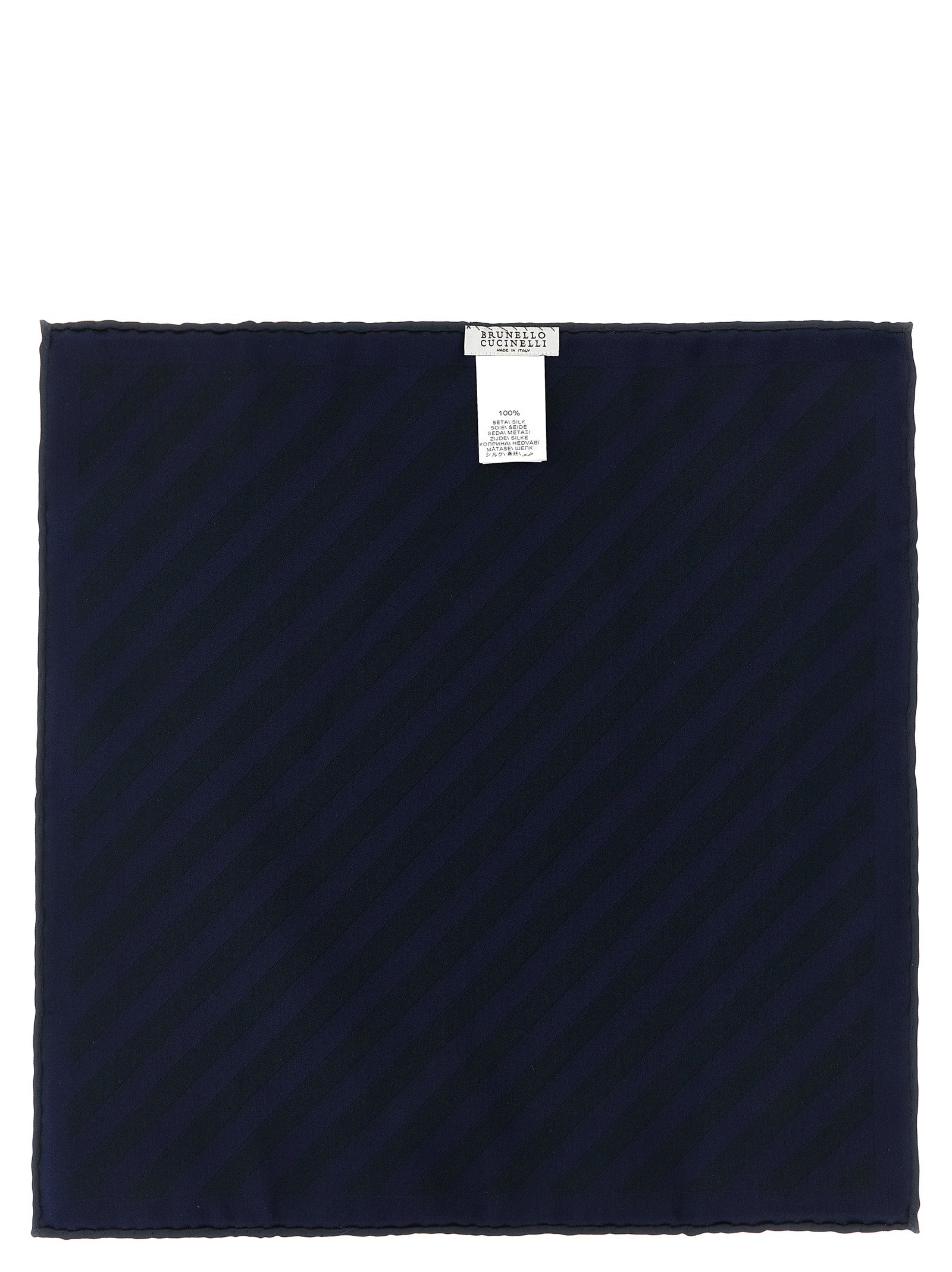 Blue Silk Pocket Square