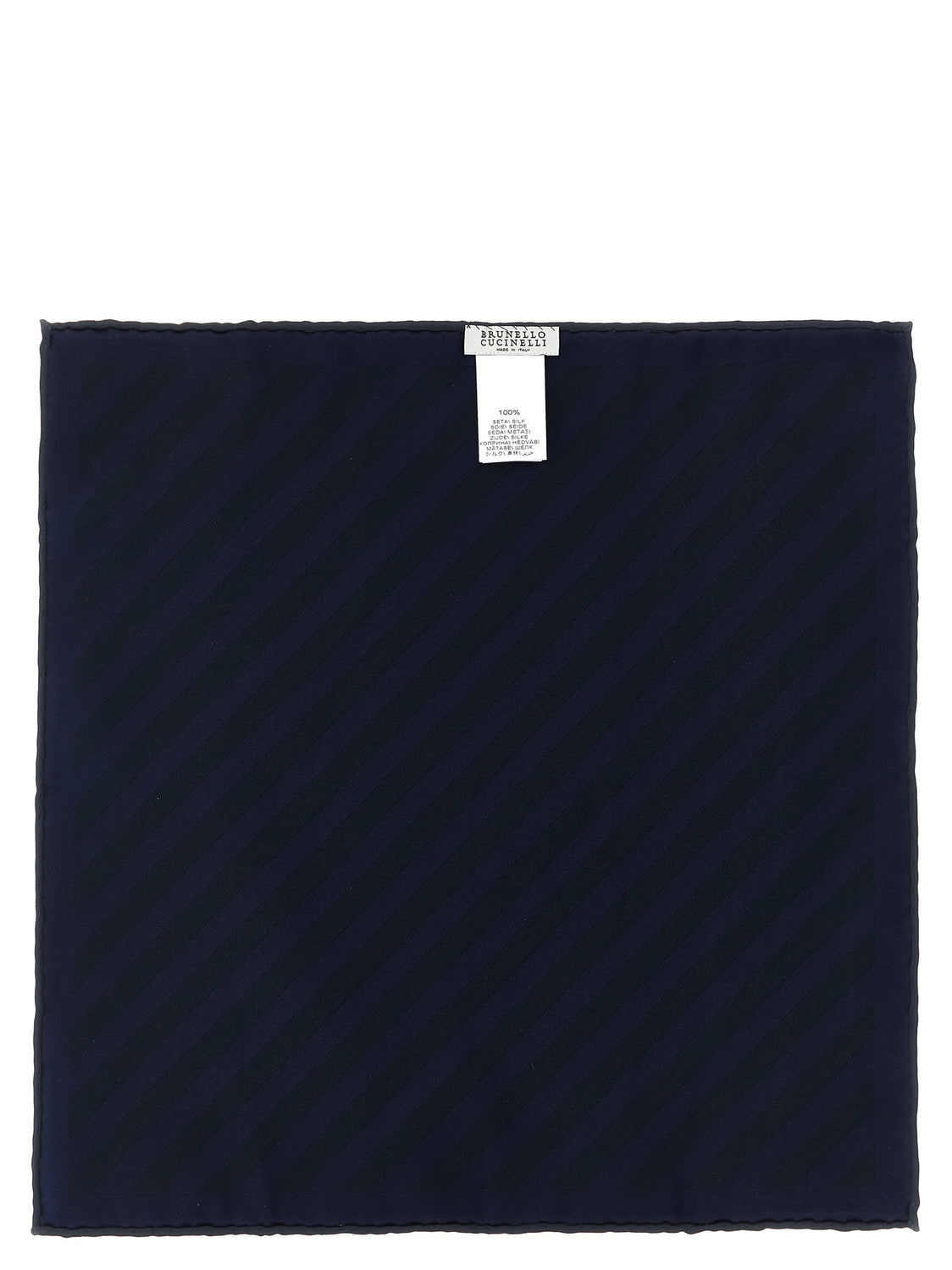 Blue Silk Pocket Square