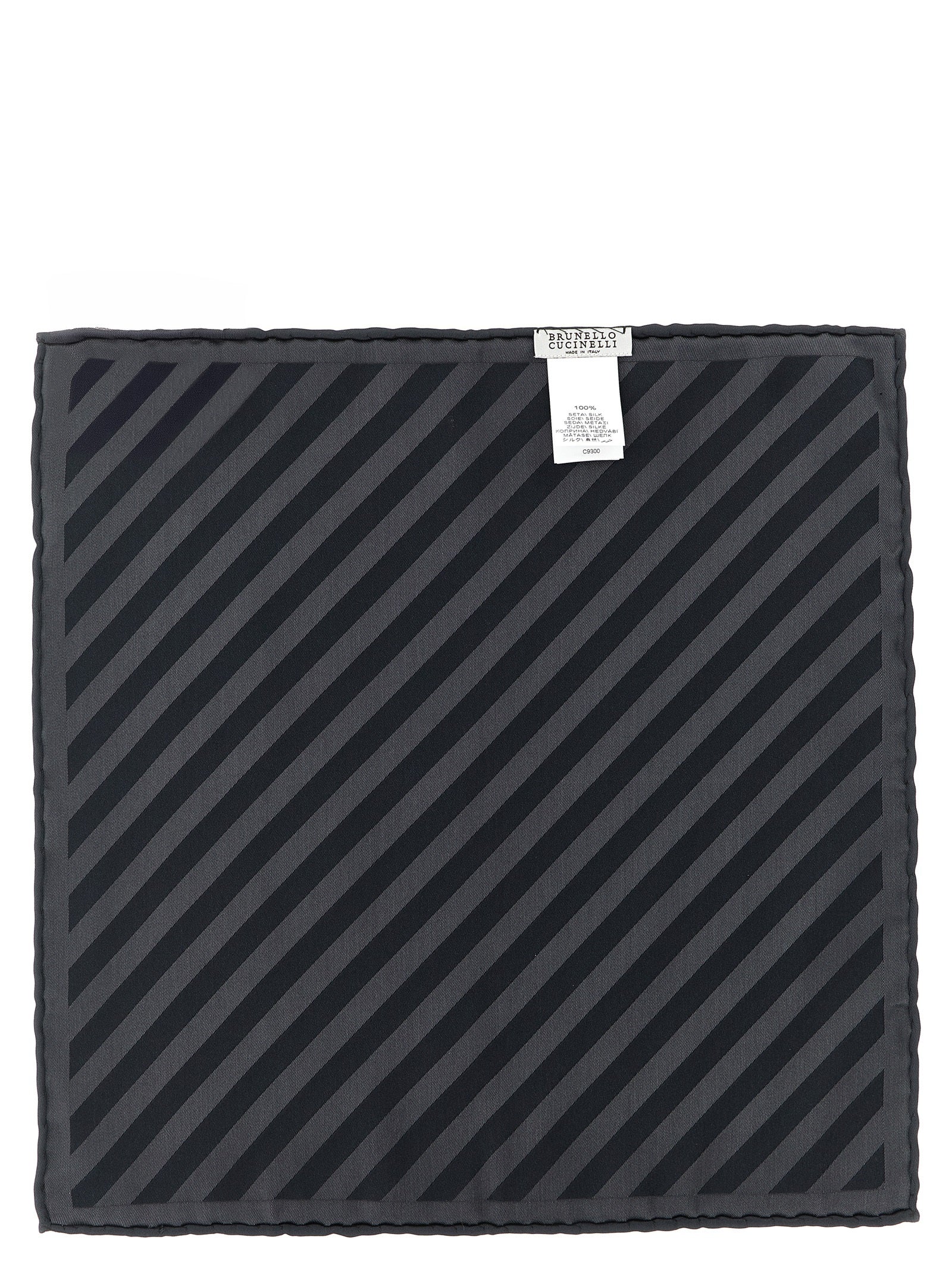 Gray Silk Pocket Square
