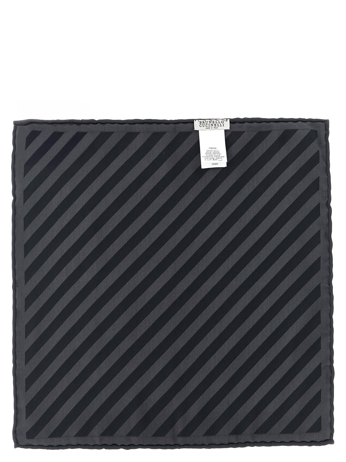 Gray Silk Pocket Square