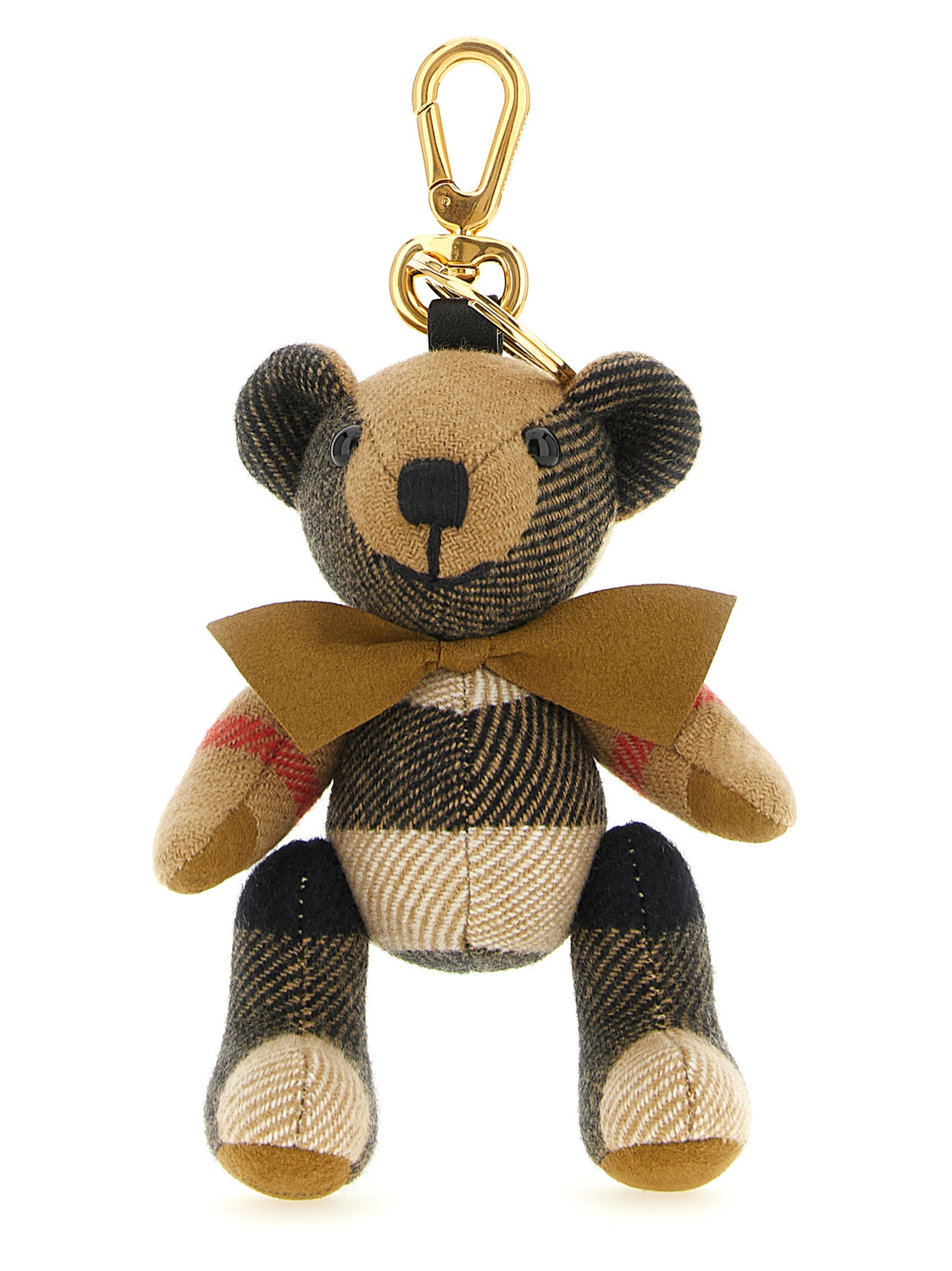 Beige Cashmere Keychain