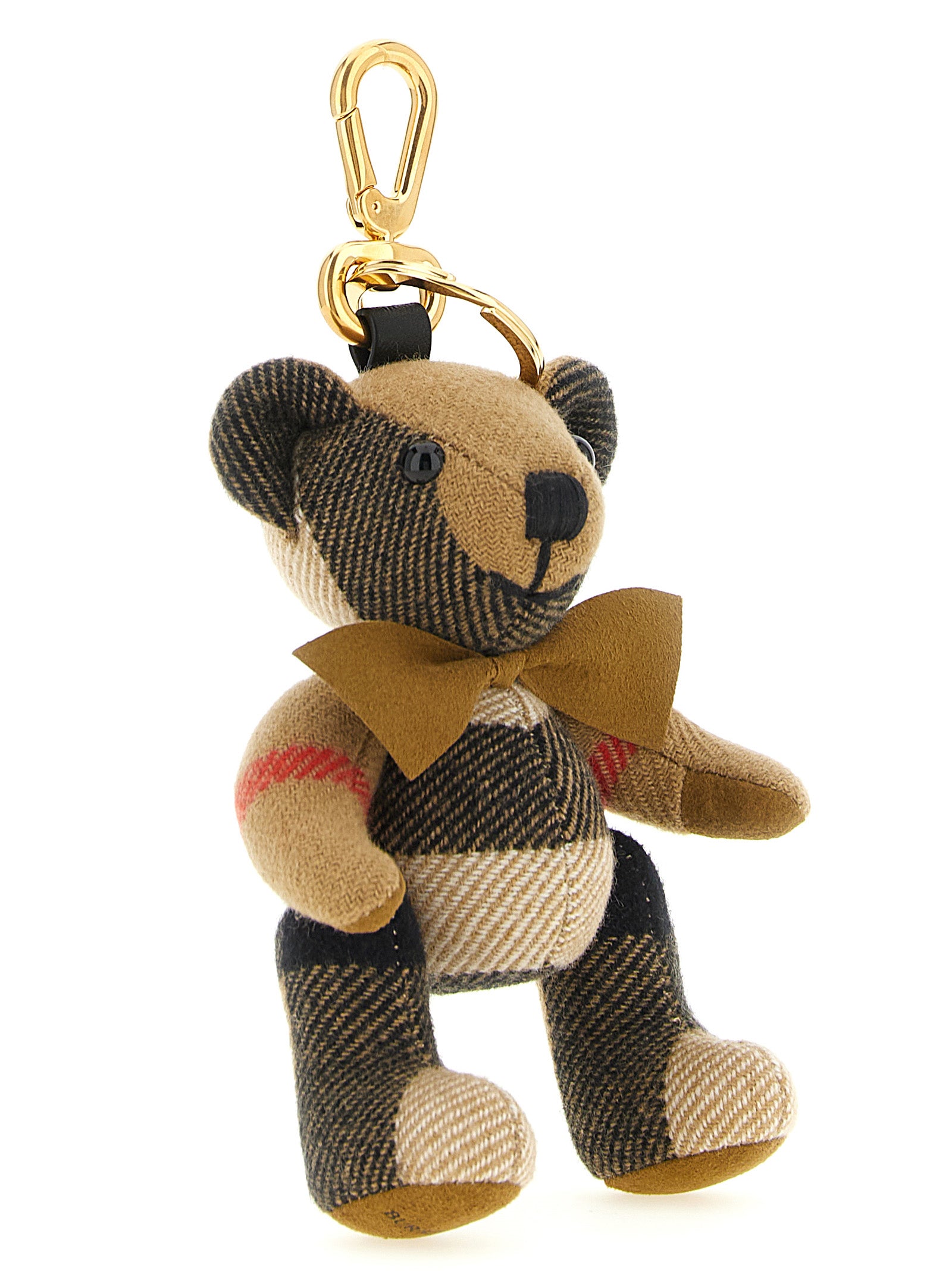 Beige Cashmere Keychain