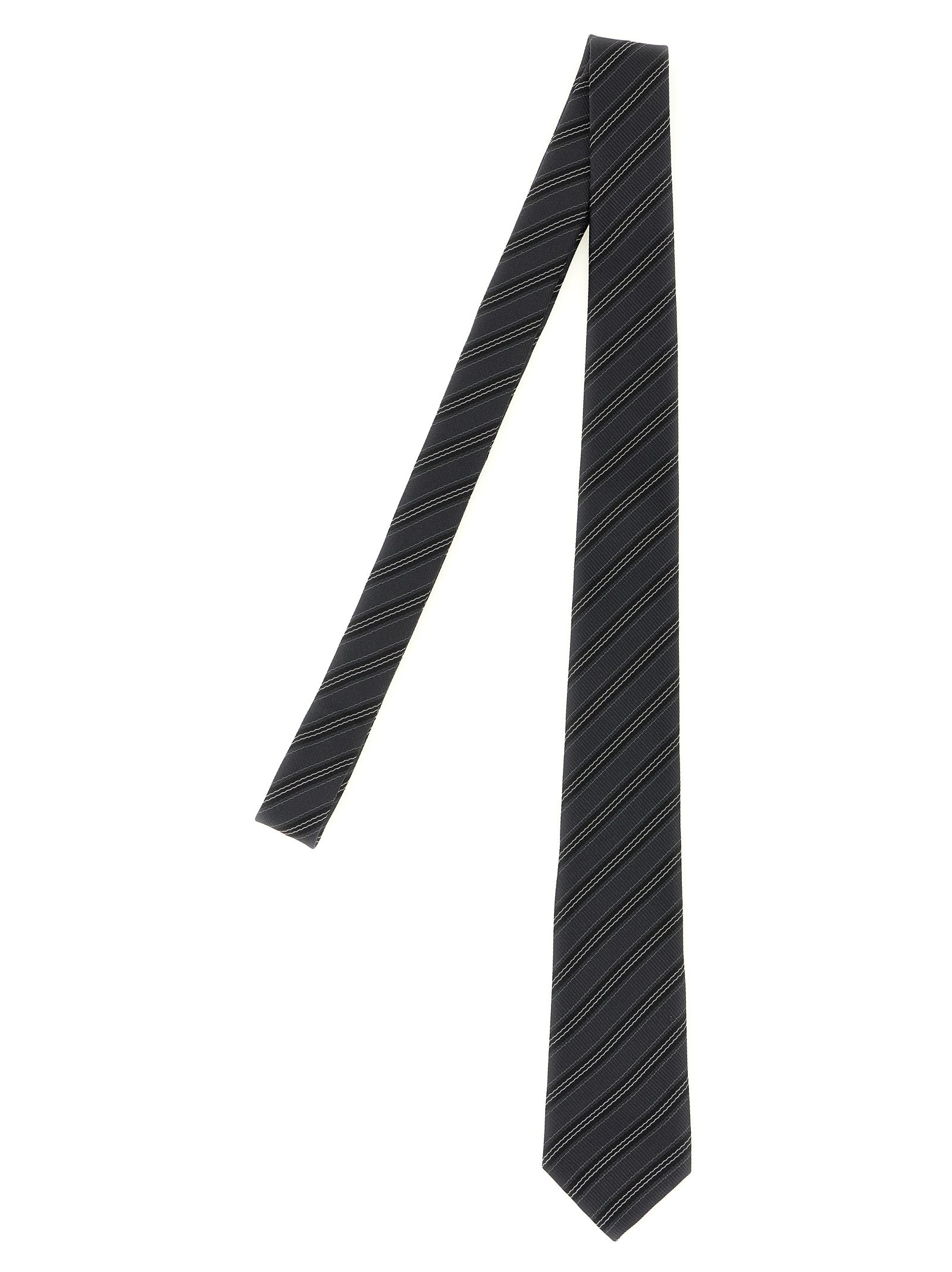 Gray Silk Tie