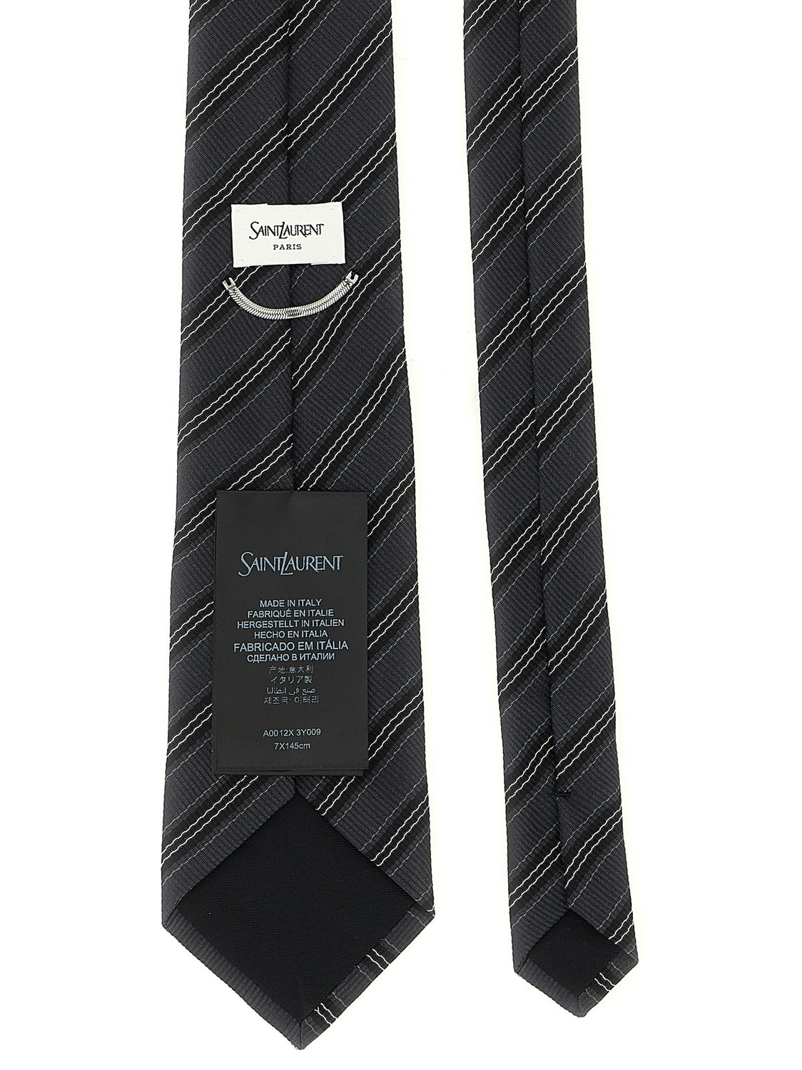 Gray Silk Tie
