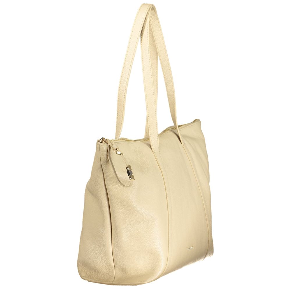 Beige Leather Women's Bag