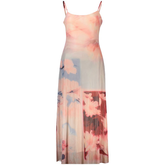 Pink Viscose Women's Dress