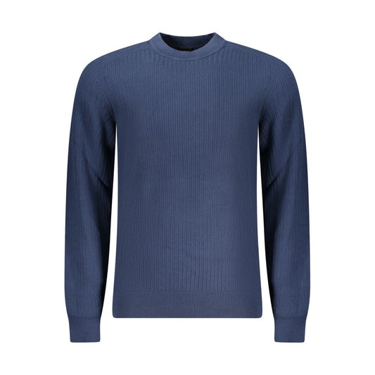 Blue Cotton Men's Sweater
