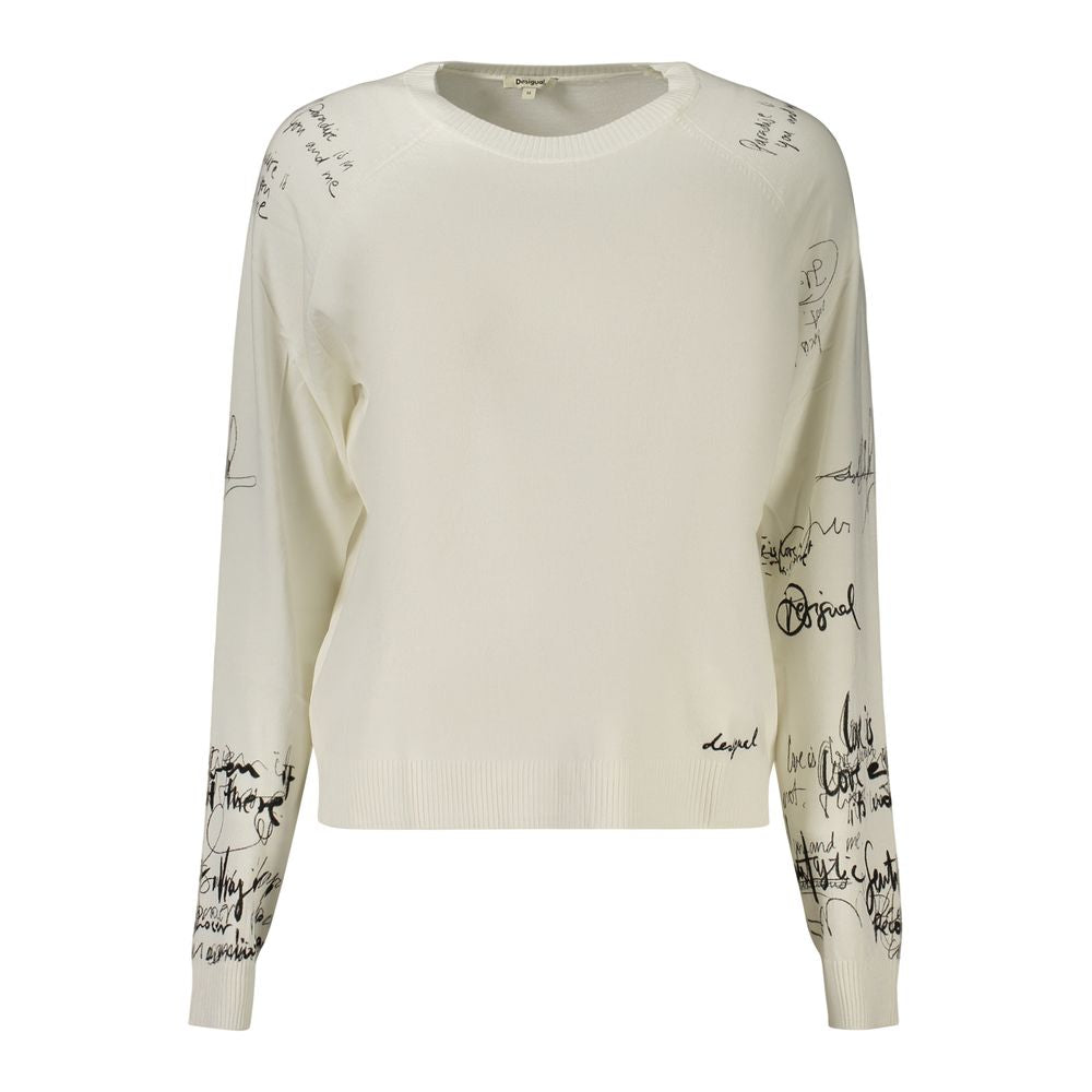 White Viscose Sweatshirt