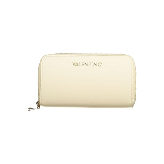 Beige Polyurethane Women's Wallet