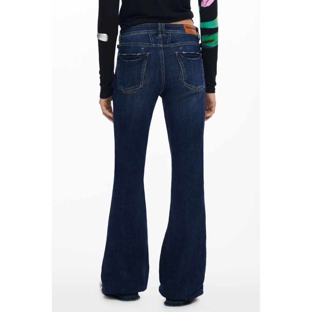 Blue Cotton Womens Jean