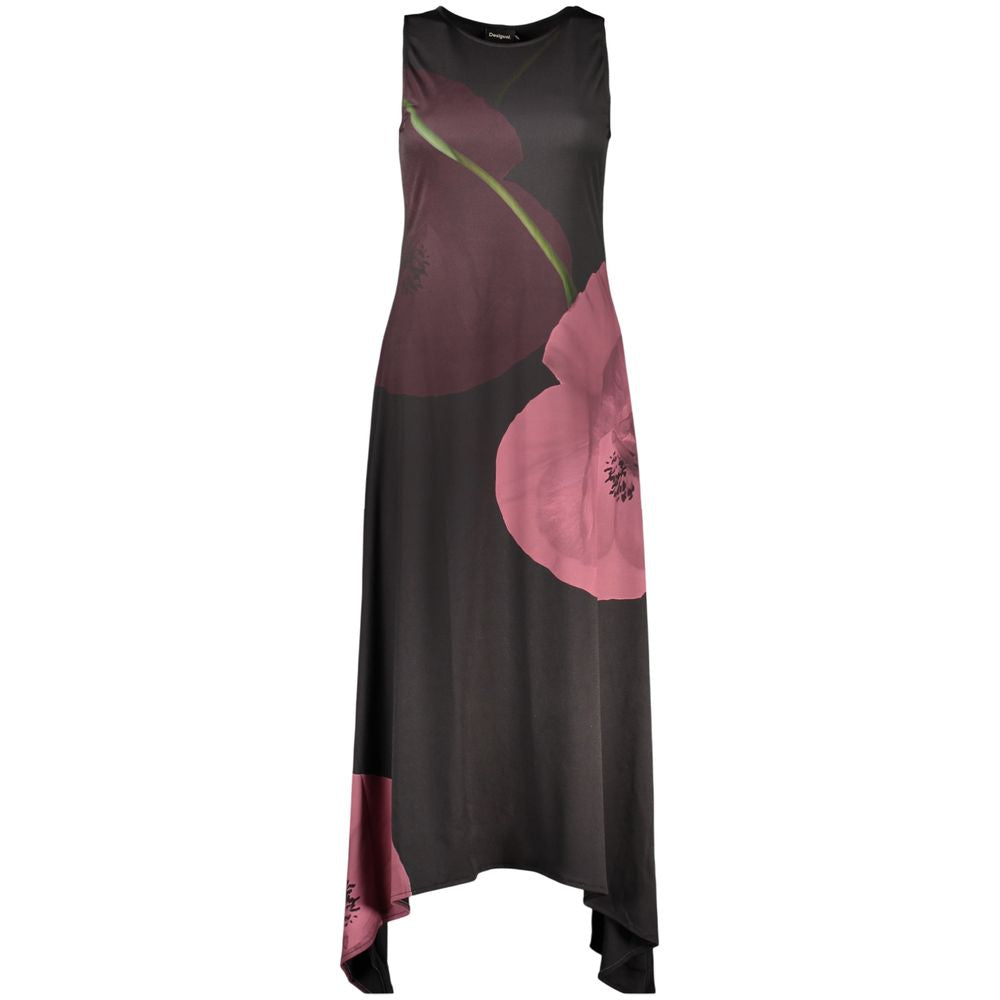 Black Polyester Women's Dress
