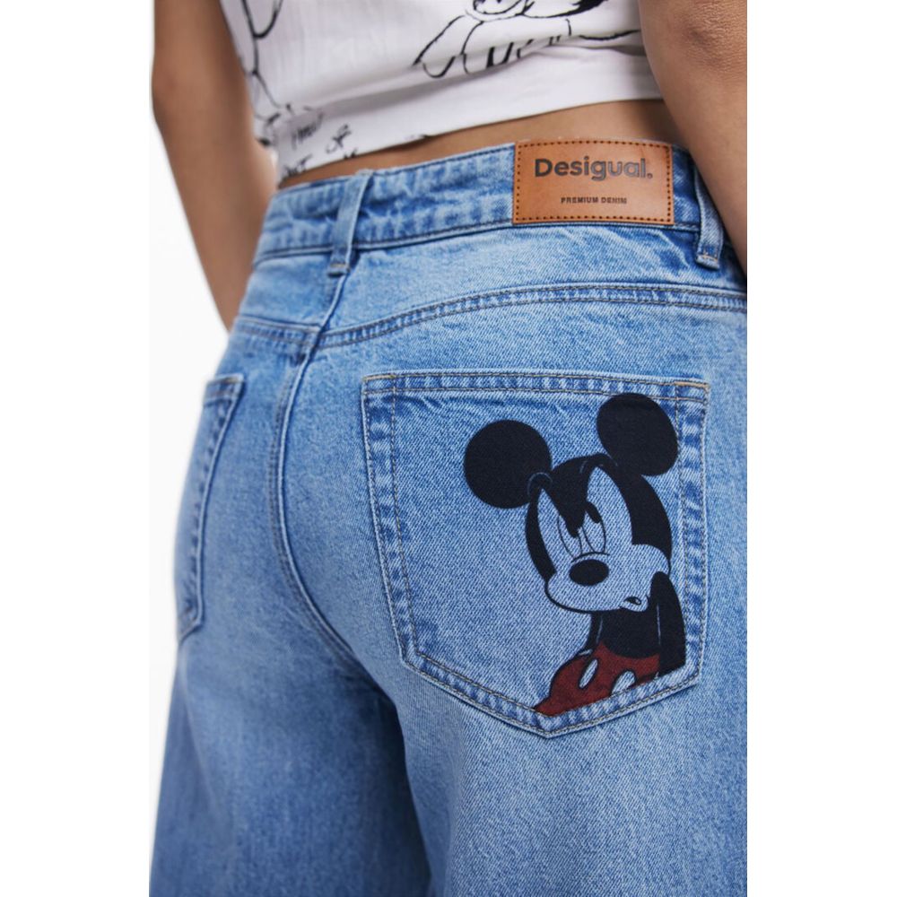 Blue Cotton Relaxed Fit Jeans