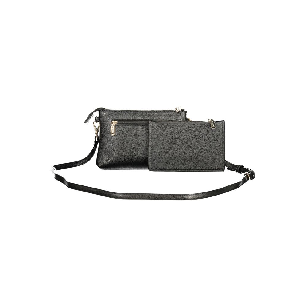 Black Polyurethane Womens Wallet