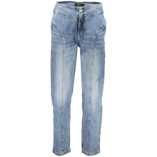 Blue Cotton Jeans Denim