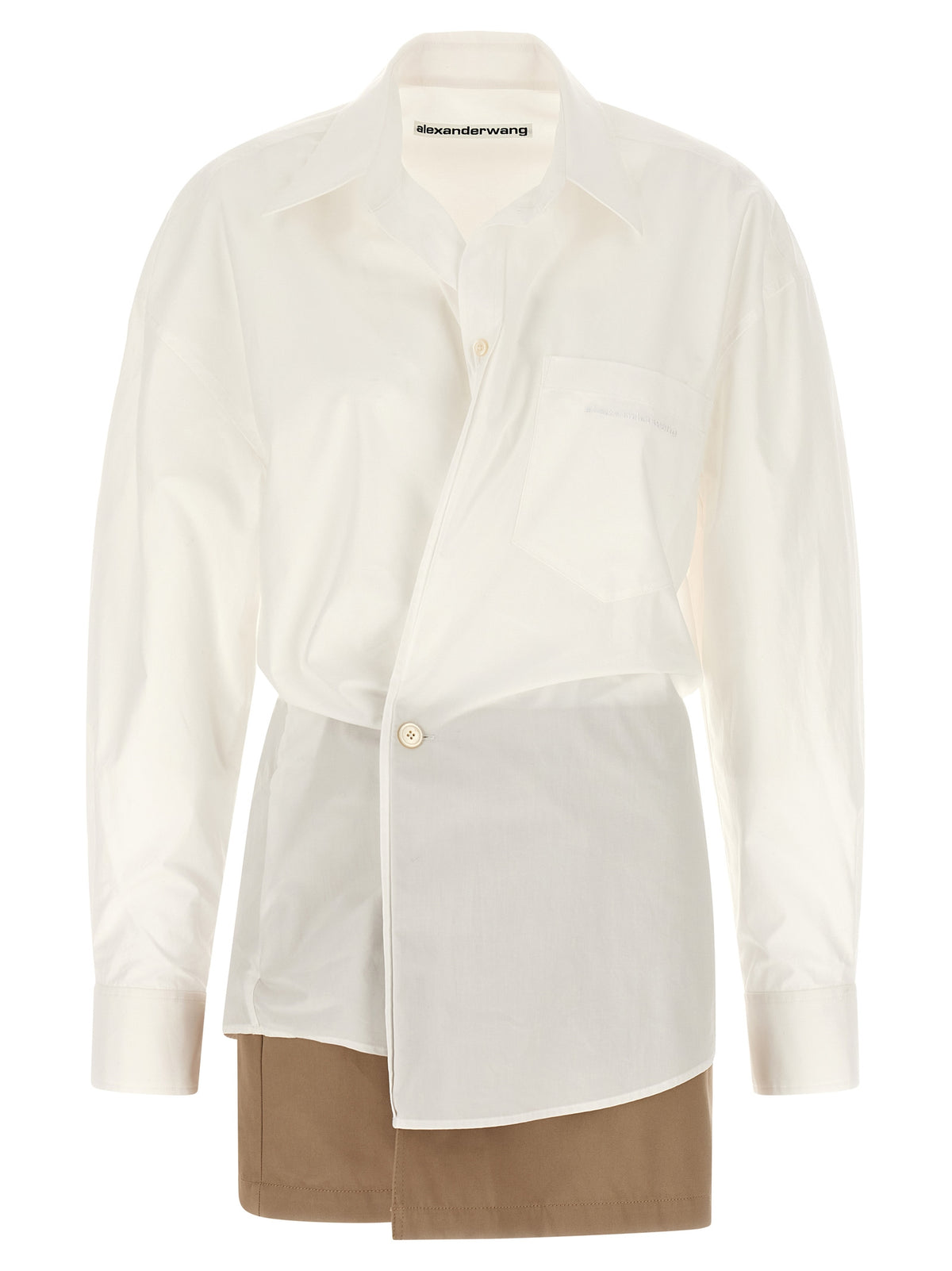 White Cotton Short Dress