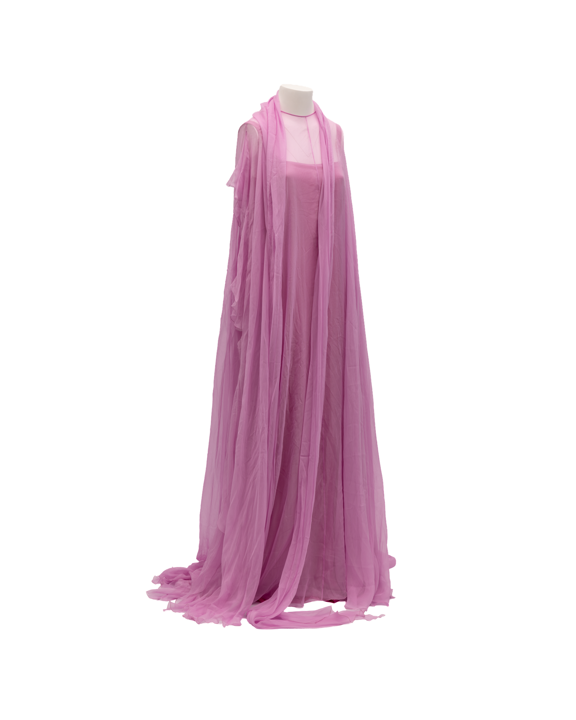 Pink Sleeveless Maxi Dress