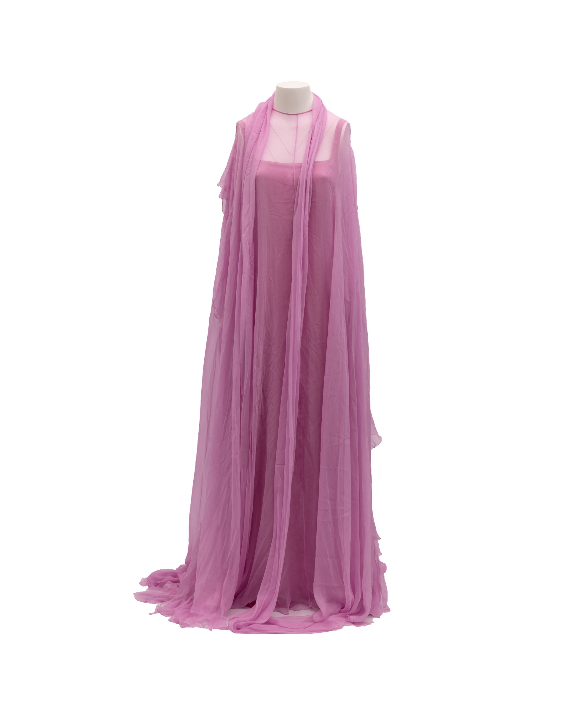 Pink Sleeveless Maxi Dress