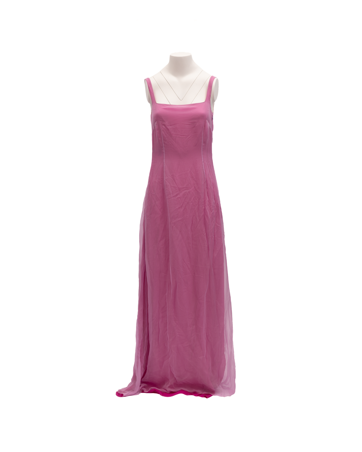 Pink Sleeveless Maxi Dress