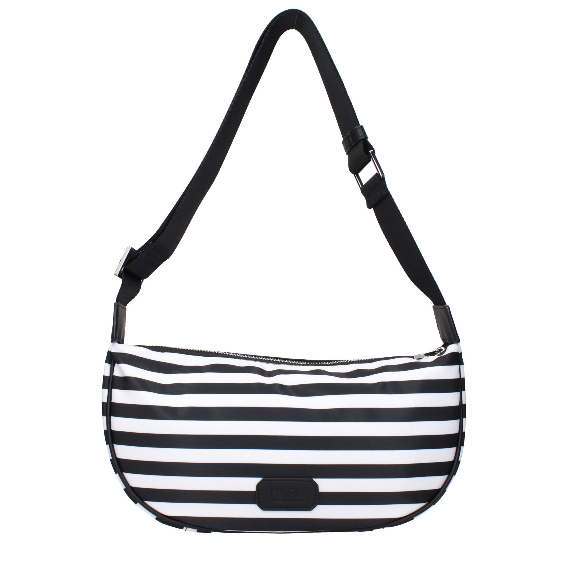 Black Fabric Crossbody Bag