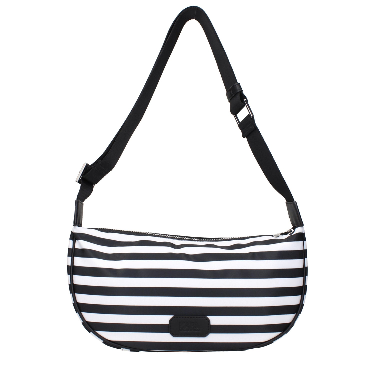 Black Fabric Crossbody Bag