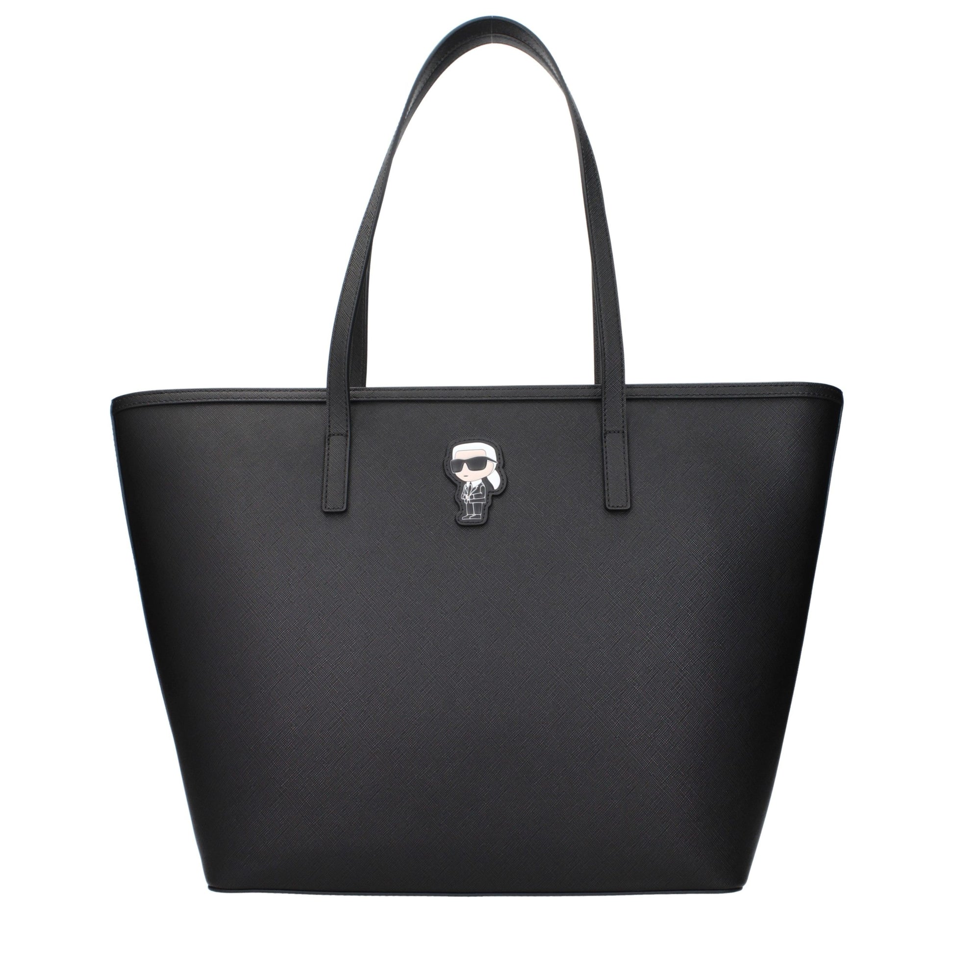 Black Polyethylene Shoulder Bag