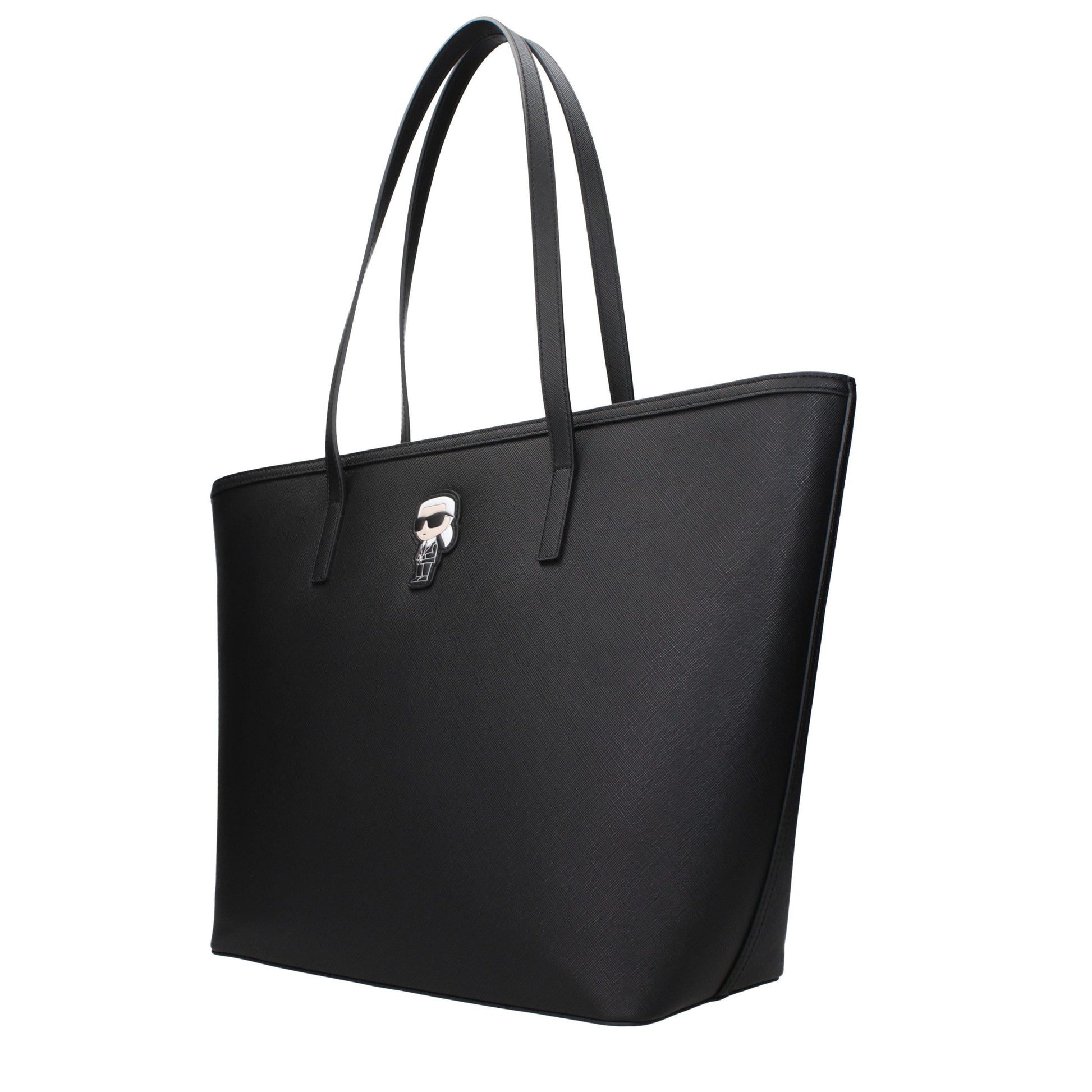 Black Polyethylene Shoulder Bag