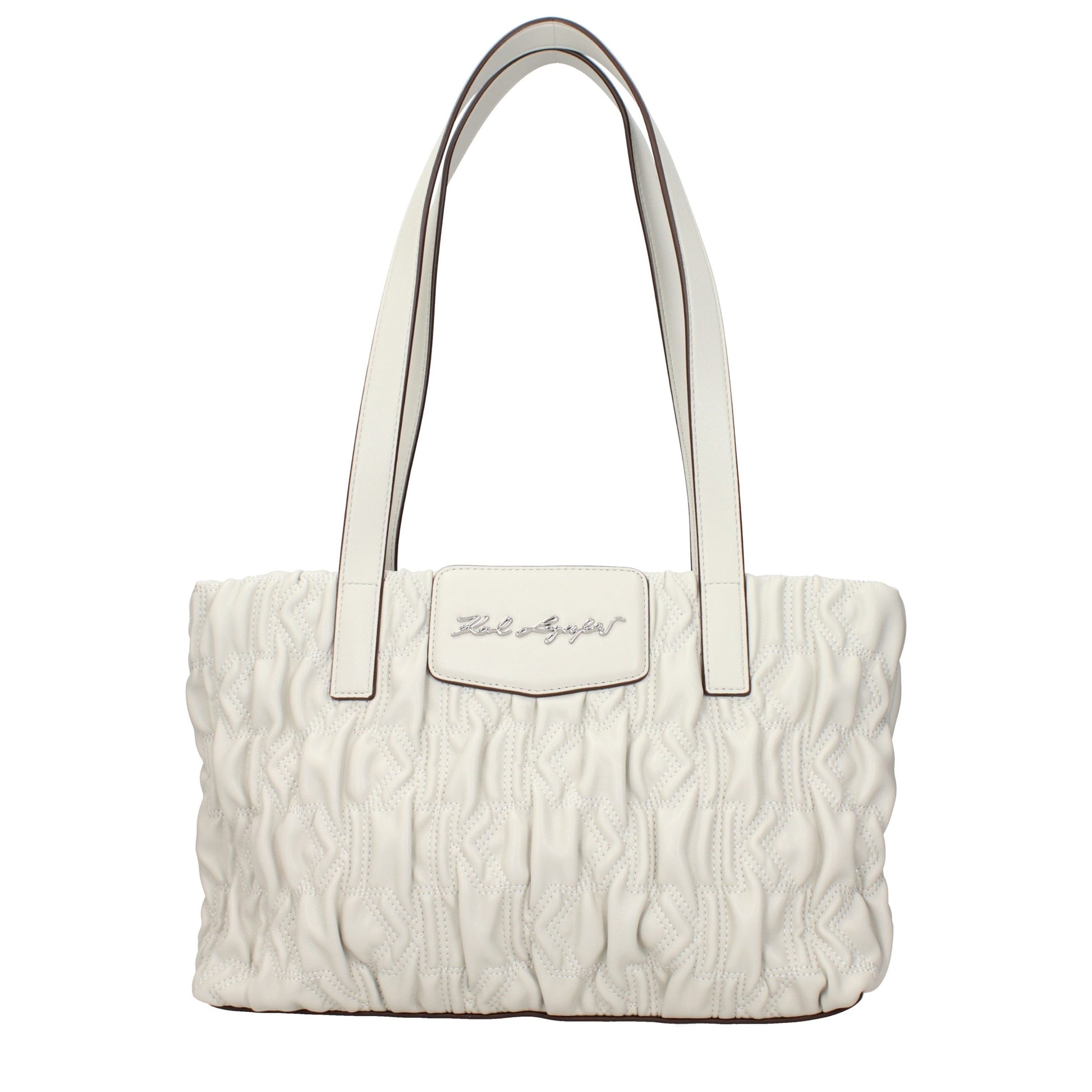 Gray Polyester Shoulder Bag