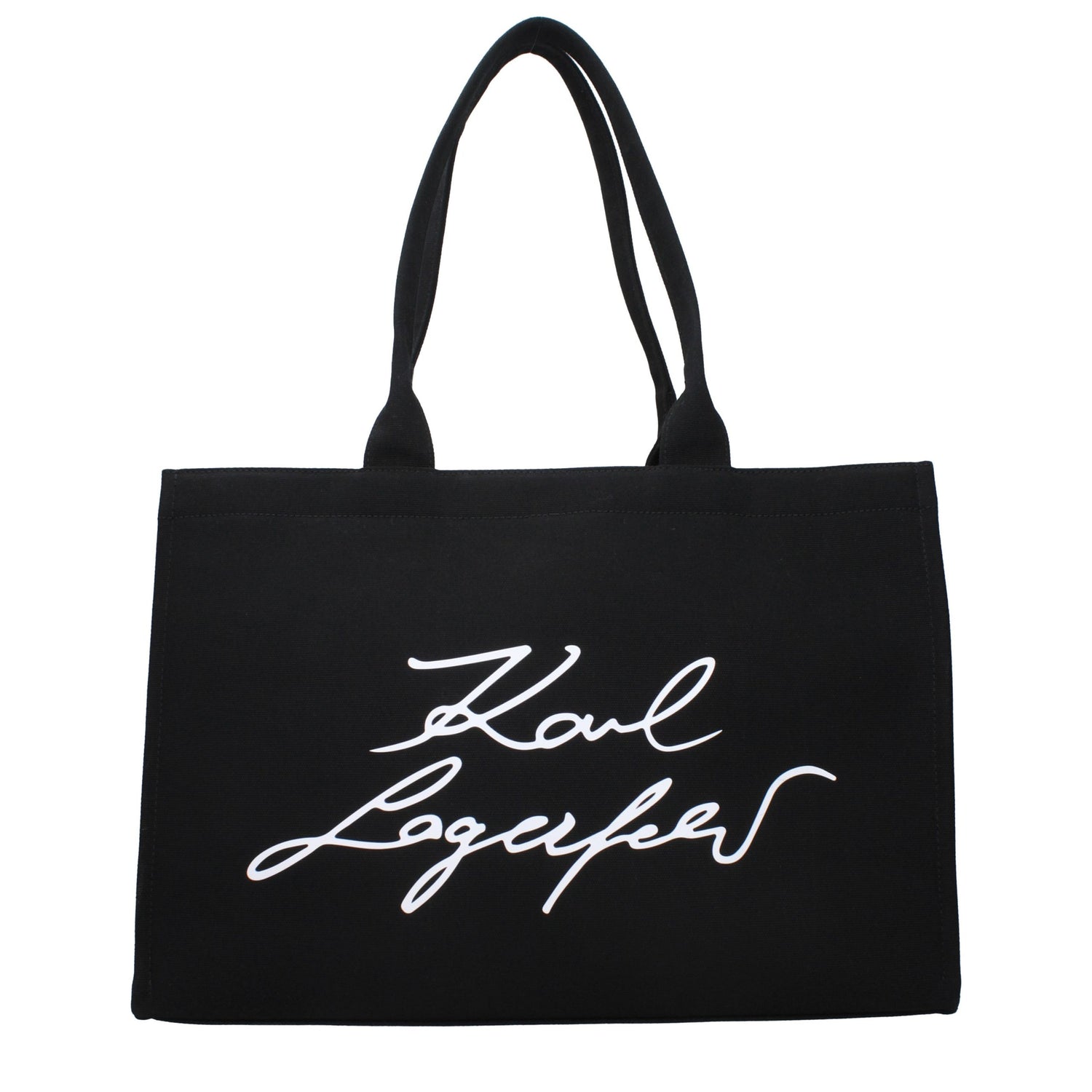 Black Fabric Shoulder Bag