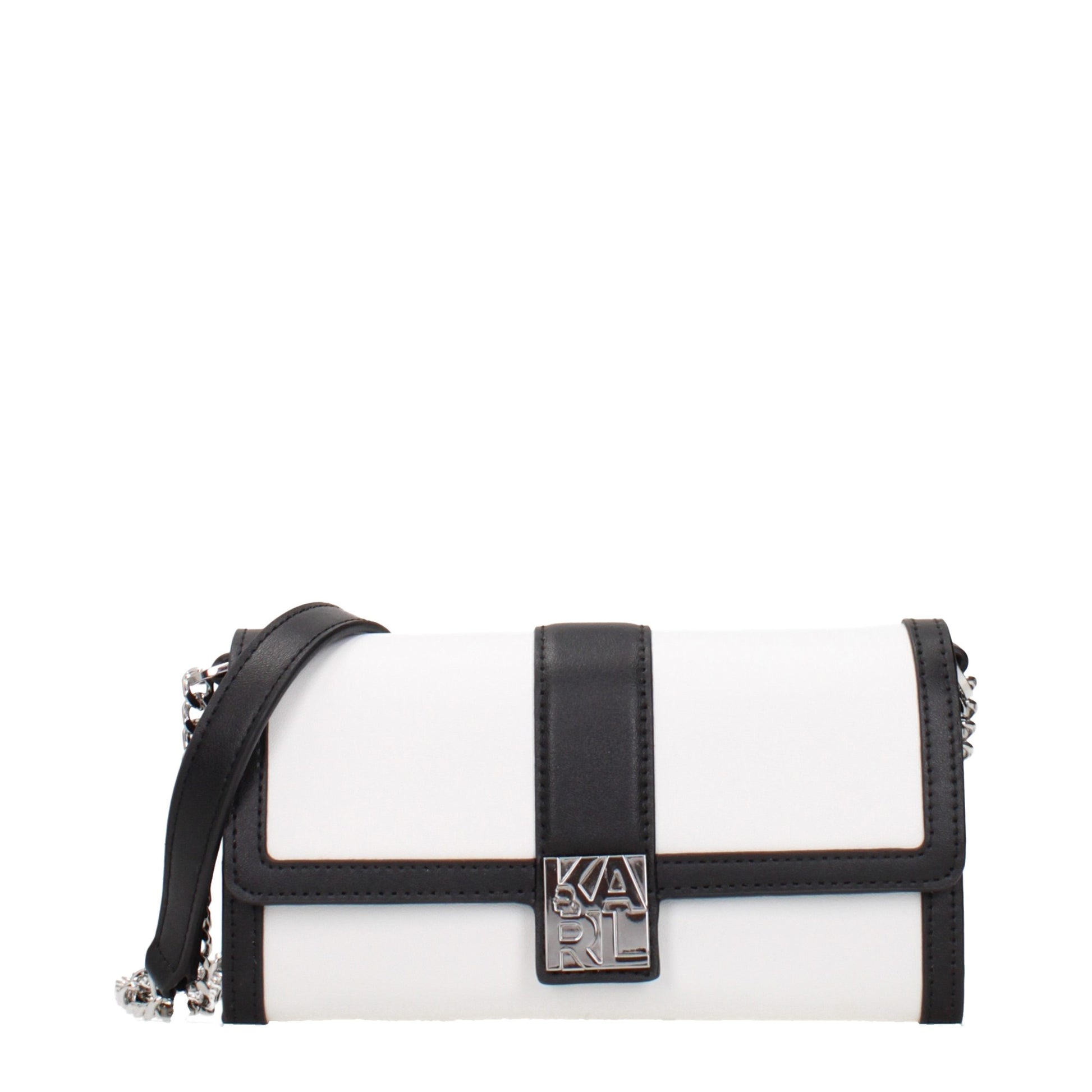 White Leather Clutch Bag