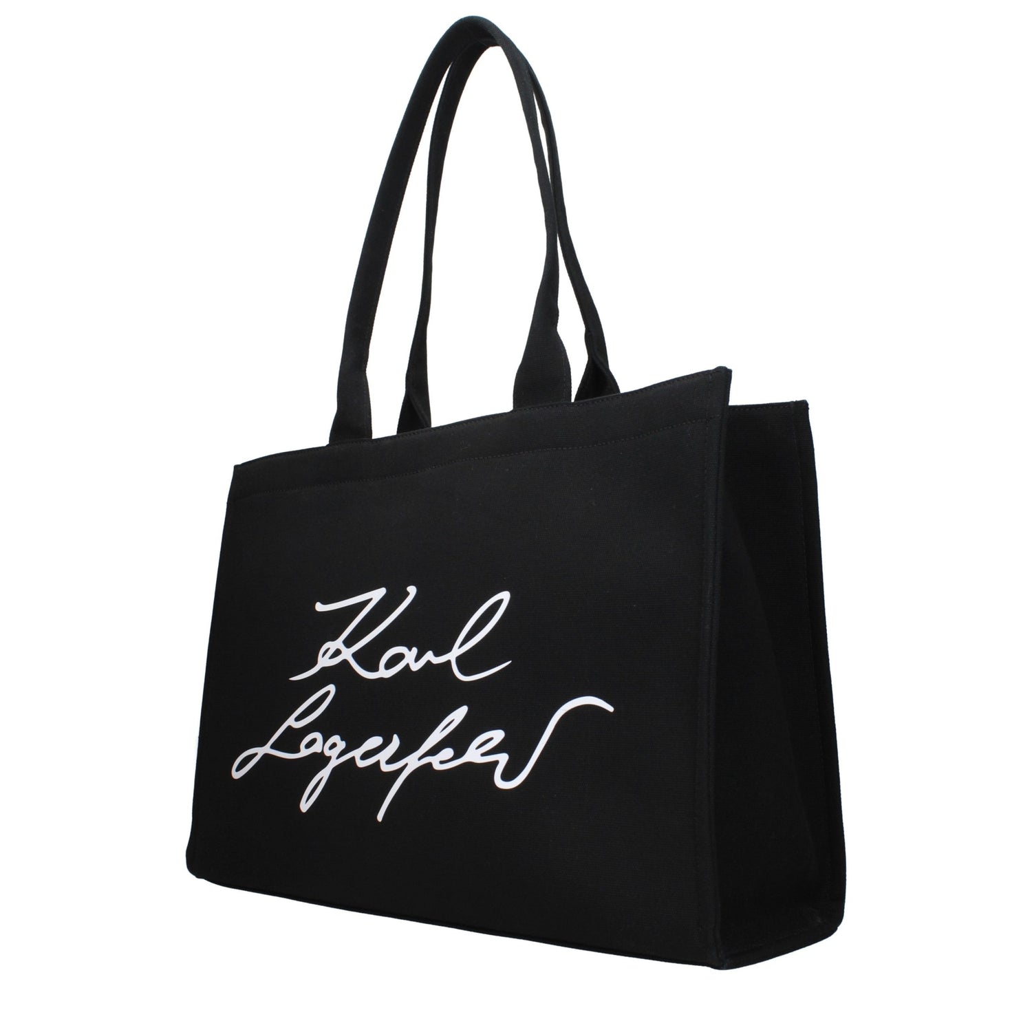 Black Fabric Shoulder Bag