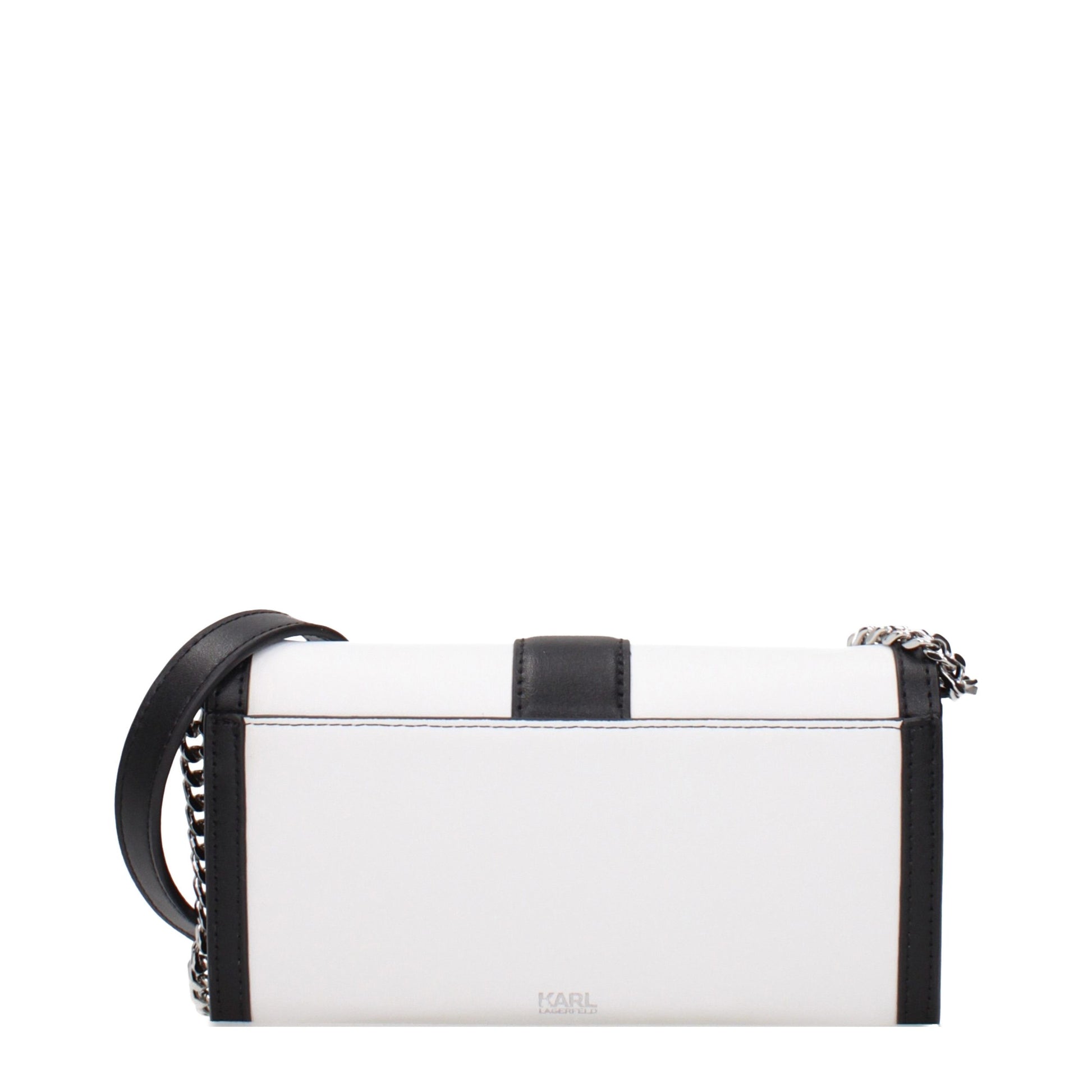 White Leather Clutch Bag