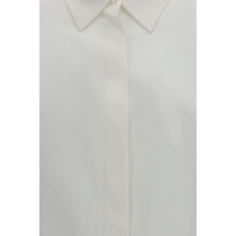 White Silk Dress Shirt