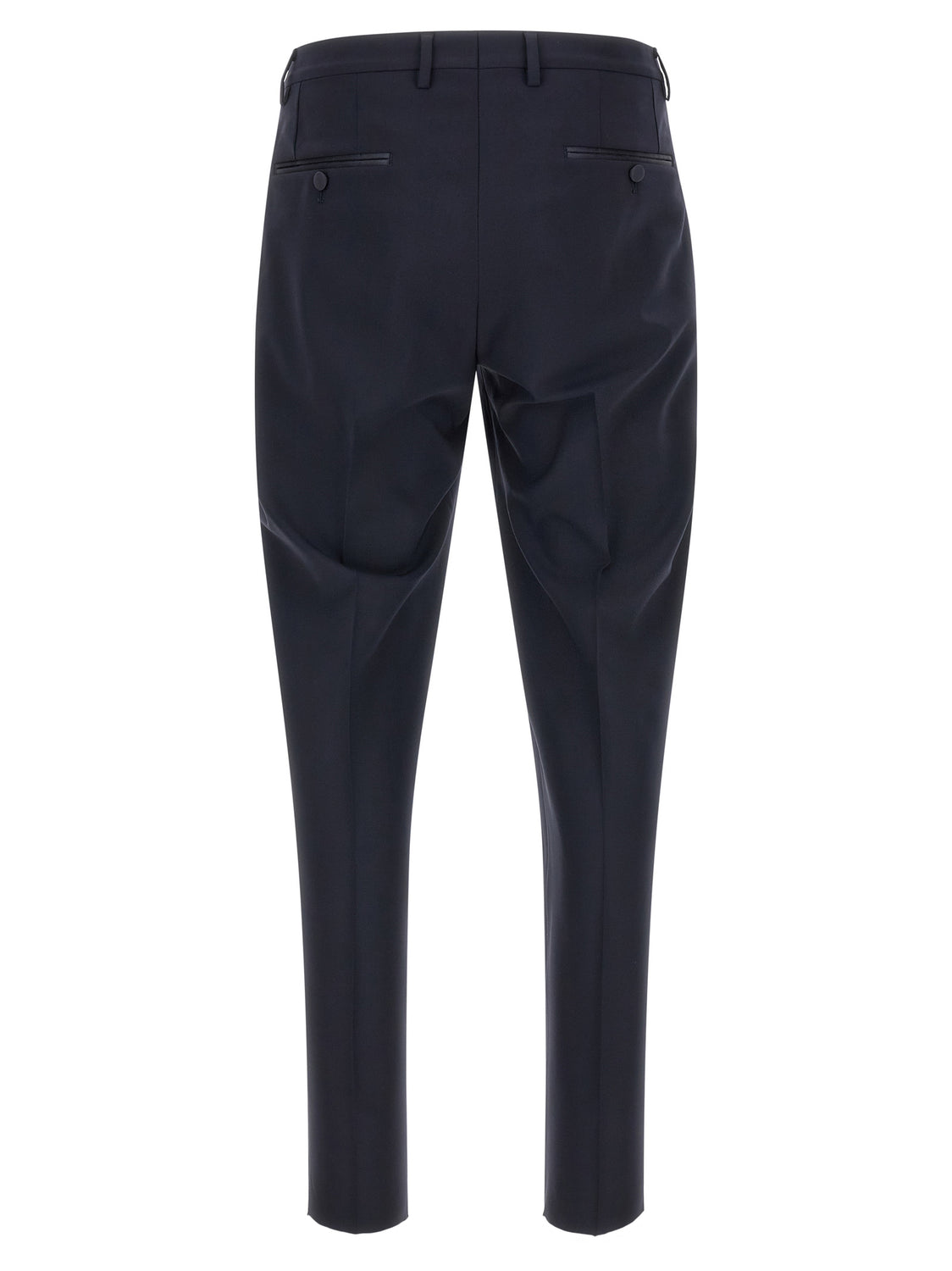 Blue Virgin Wool Two-Piece Suit