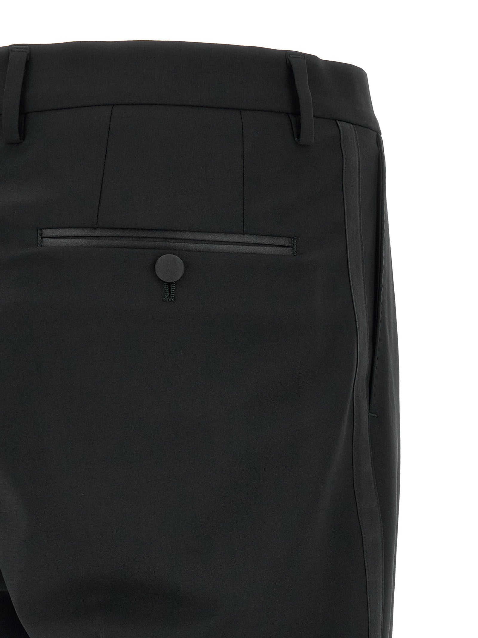 Black Virgin Wool Two-Piece Suit