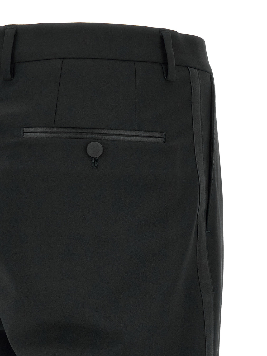 Black Virgin Wool Two-Piece Suit