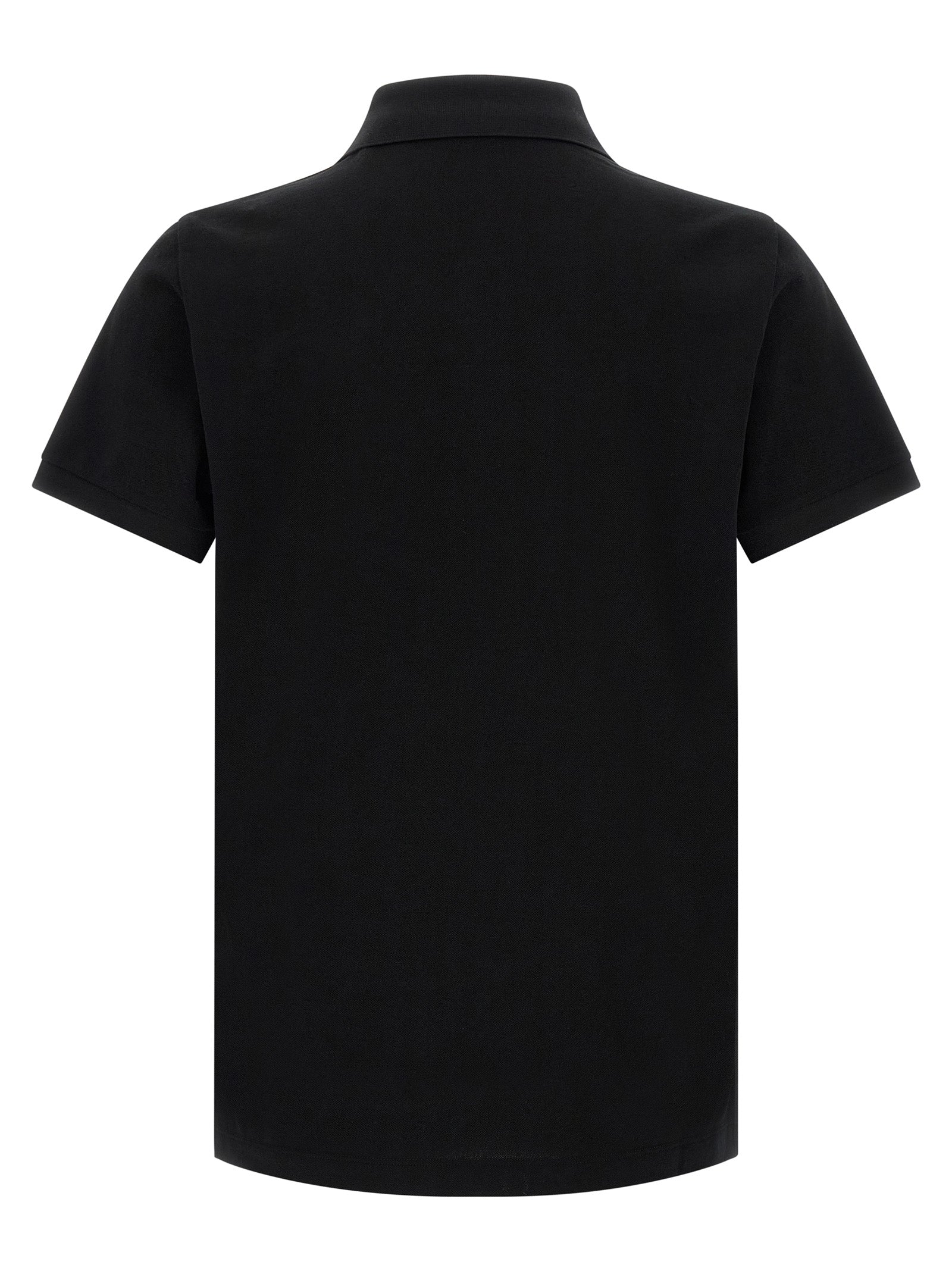 Black Cotton Polo Shirt