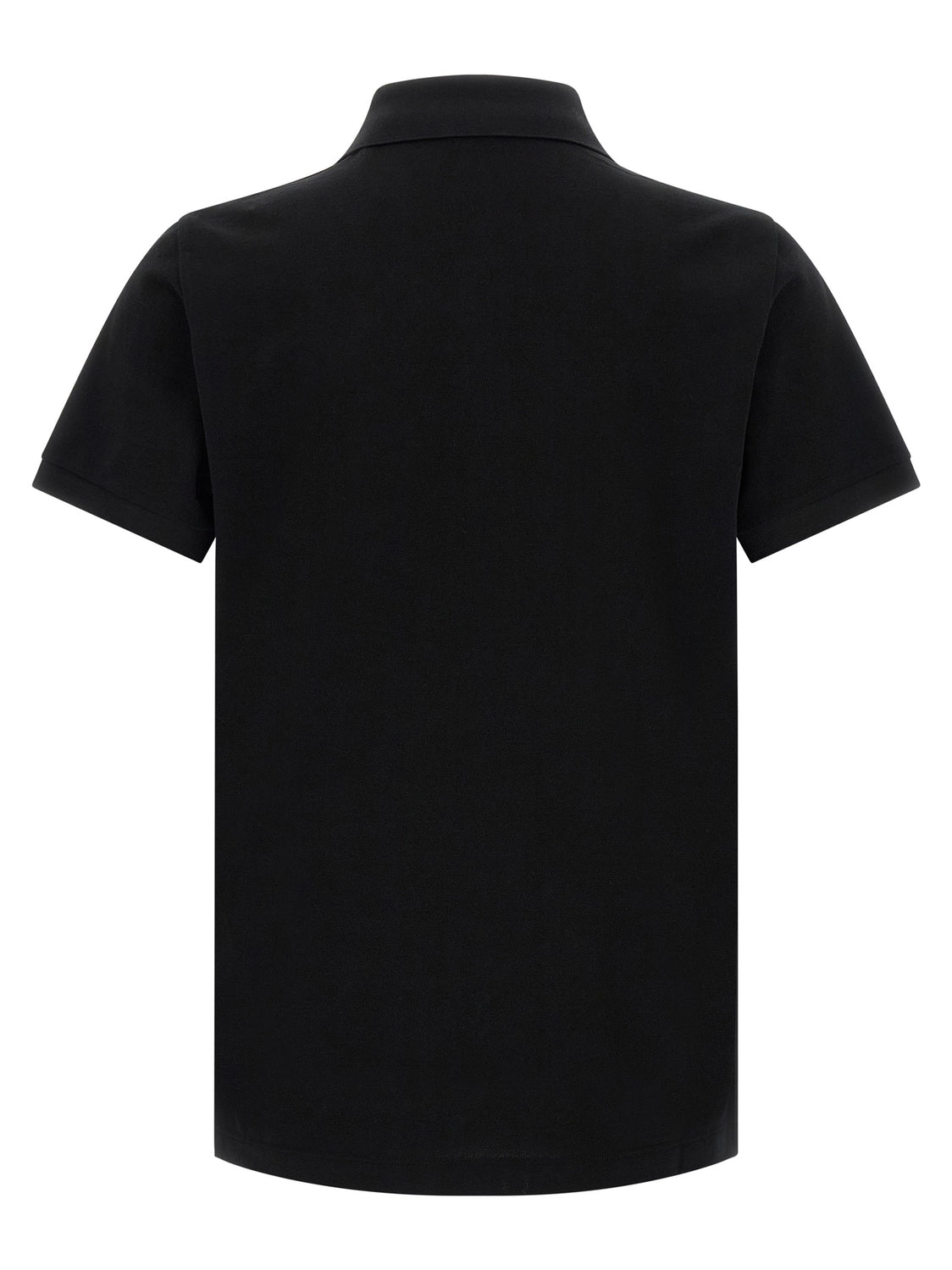 Black Cotton Polo Shirt