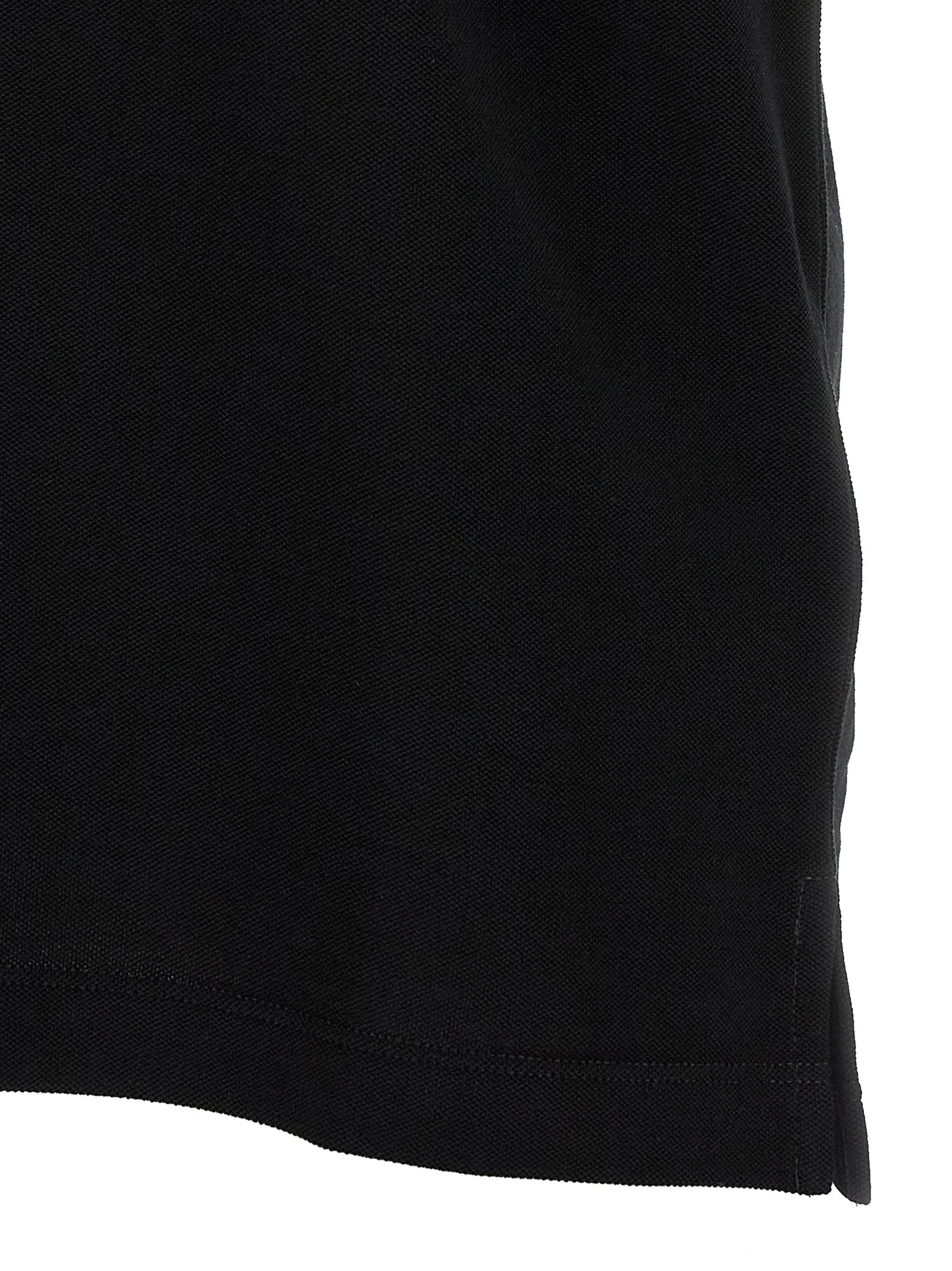 Black Cotton Polo Shirt