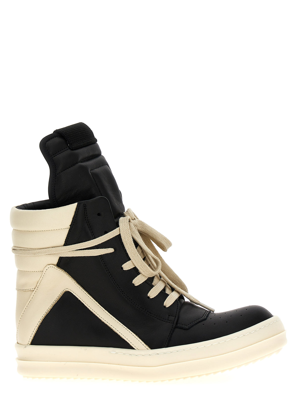 Bicolor Calfskin High Top Sneakers