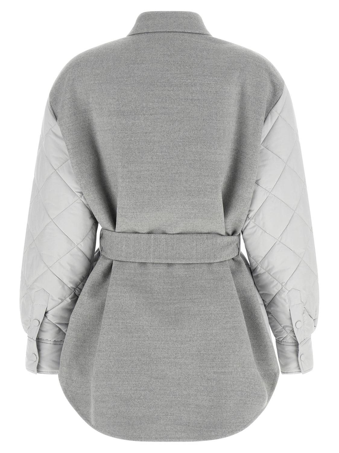 Gray Polyester Shell Jacket