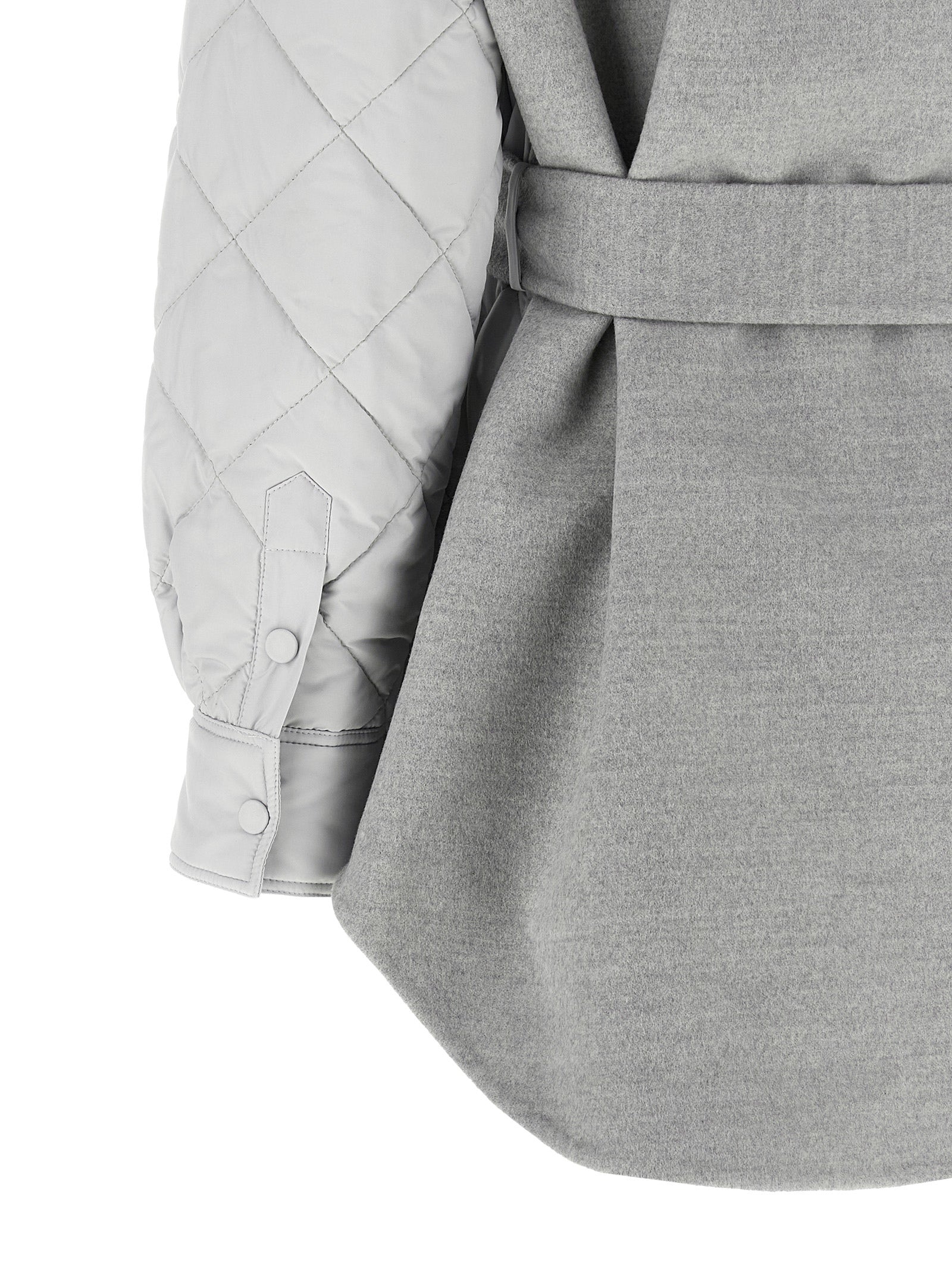 Gray Polyester Shell Jacket