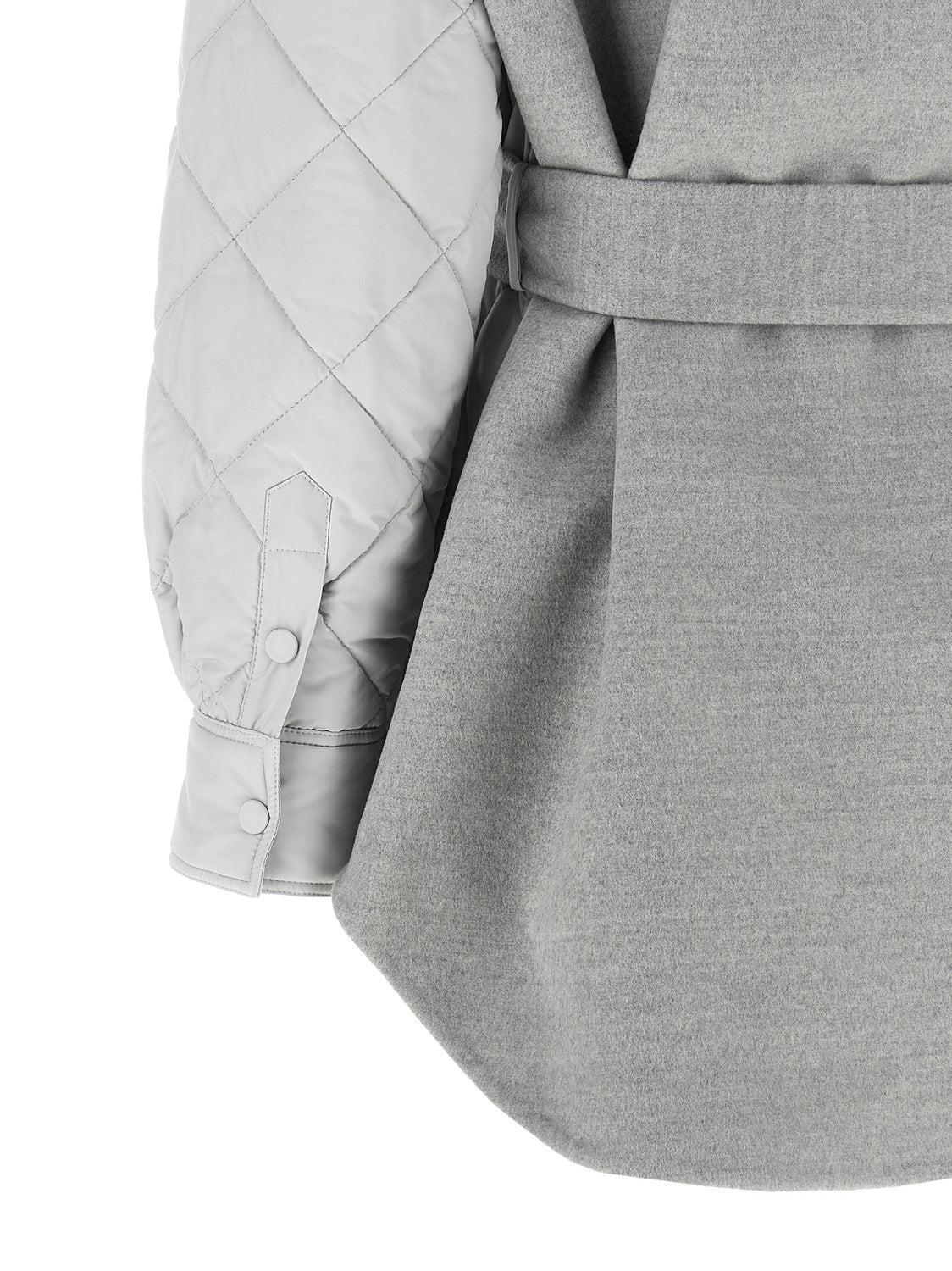 Gray Polyester Shell Jacket