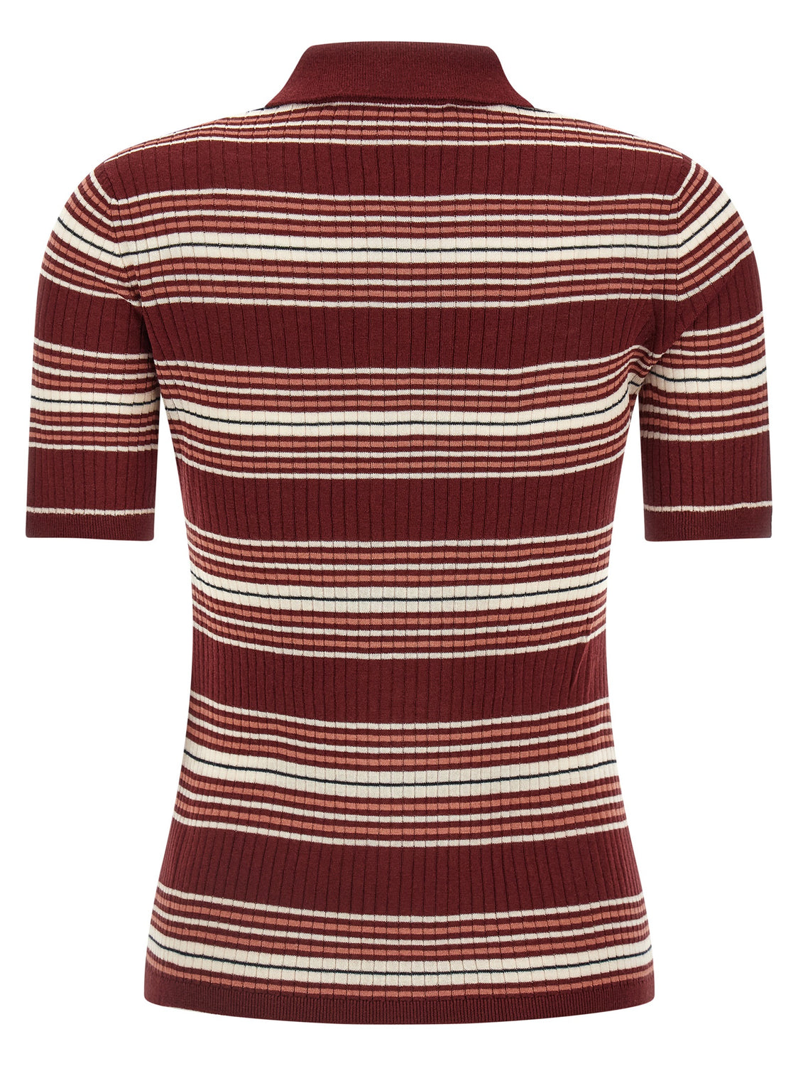 Bordeaux Silk Polo Shirt