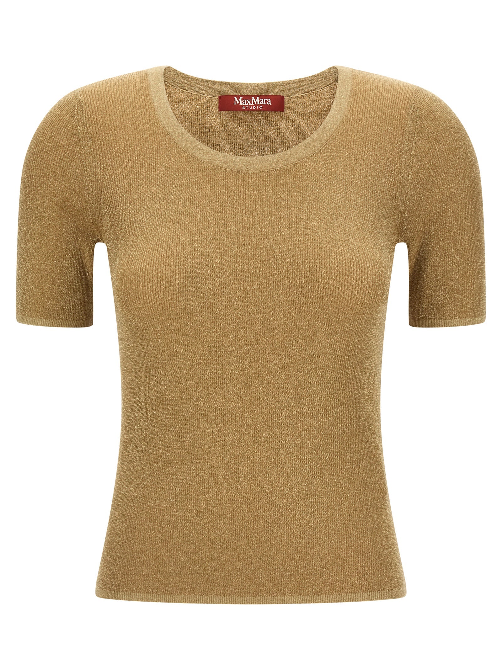 Gold Polyamide T-Shirt