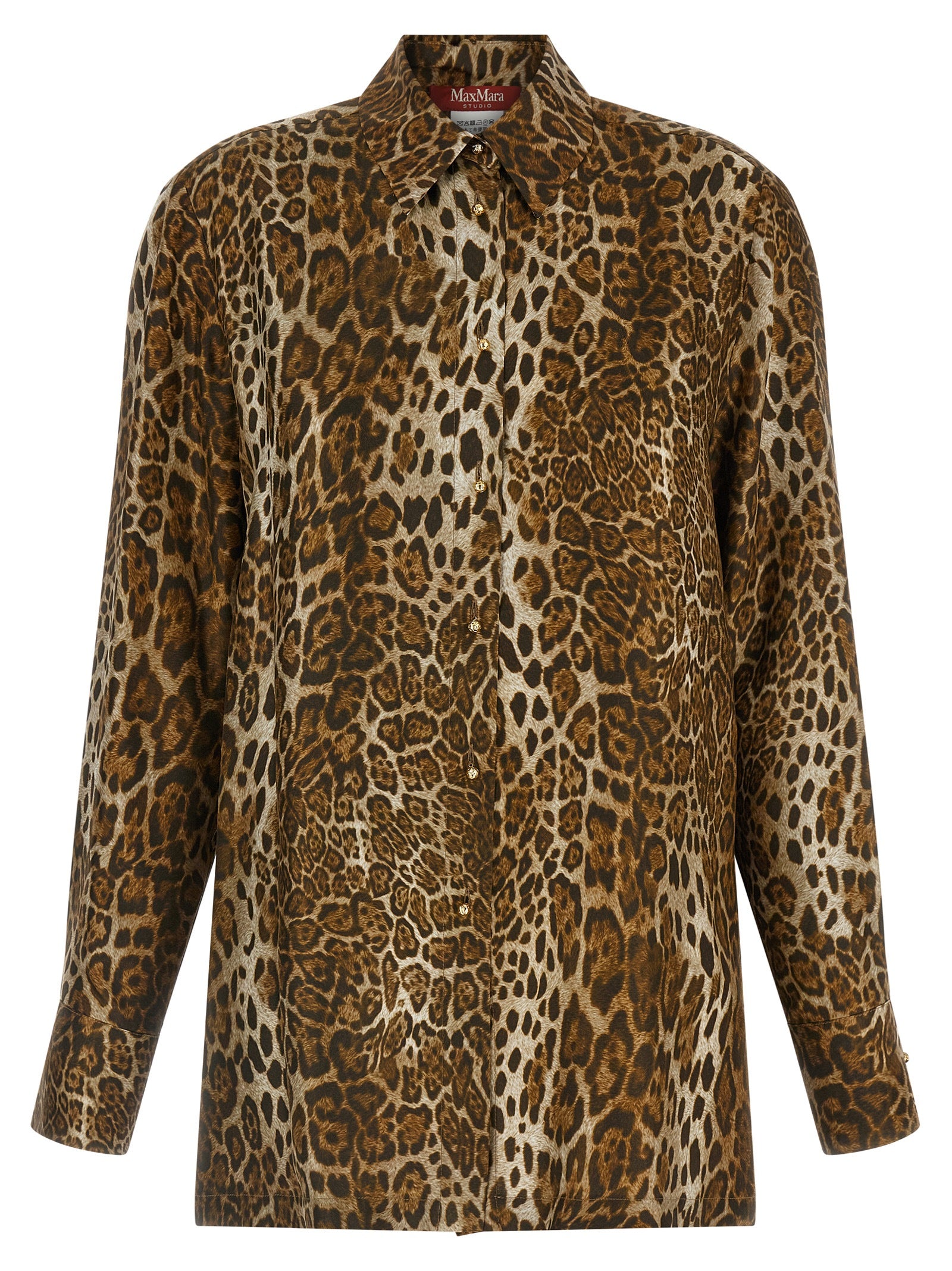 Brown Silk Blouse