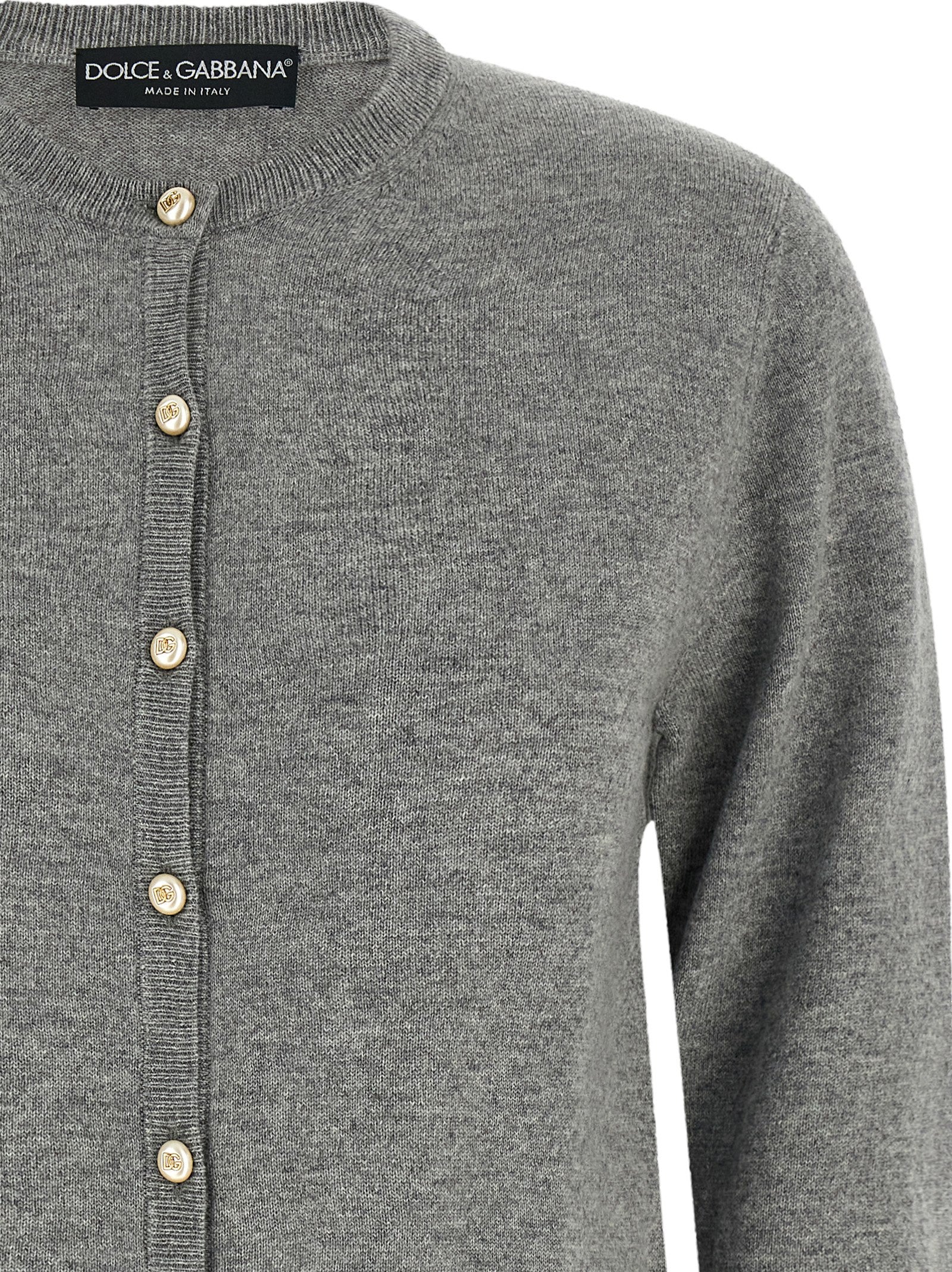 Gray Cashmere Cardigan