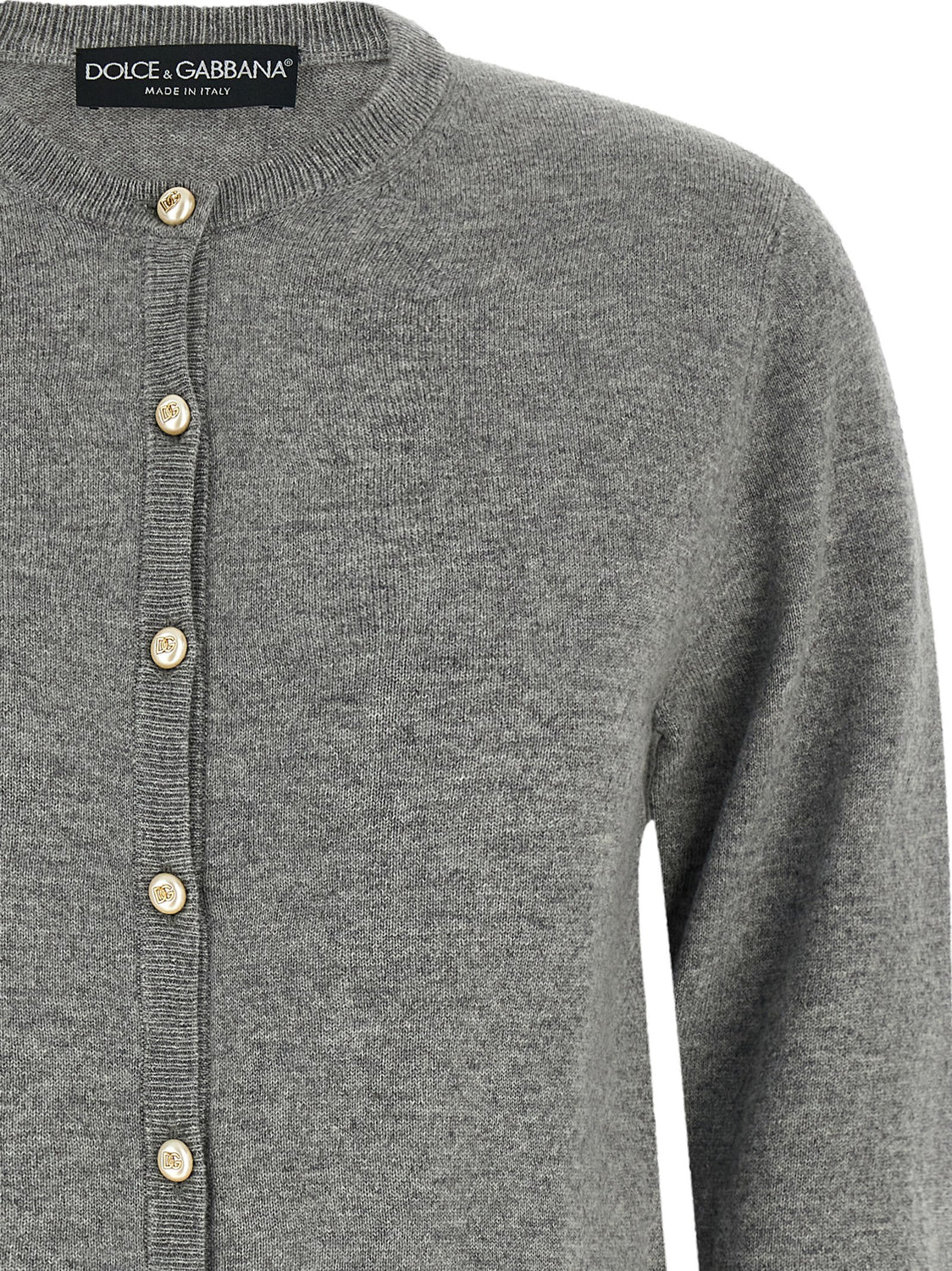 Gray Cashmere Cardigan