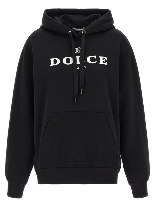 Black Cotton Hoodie