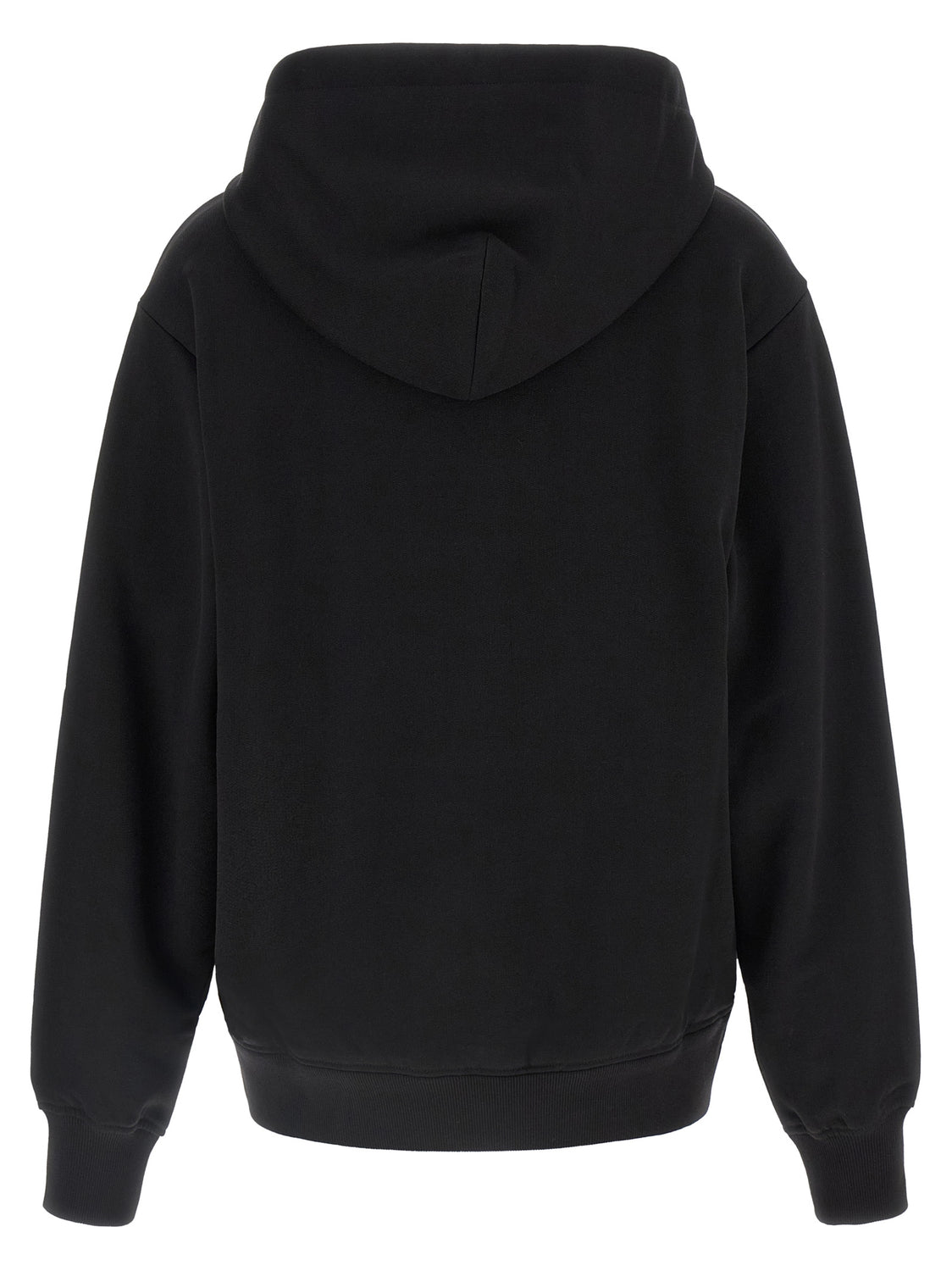 Black Cotton Hoodie