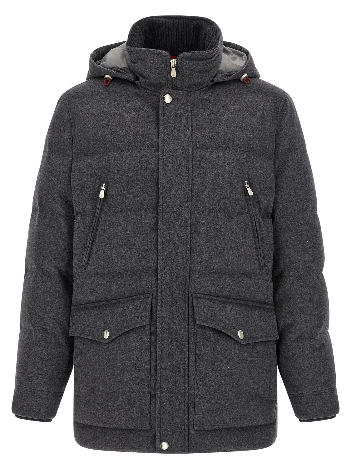 Gray Wool Parka